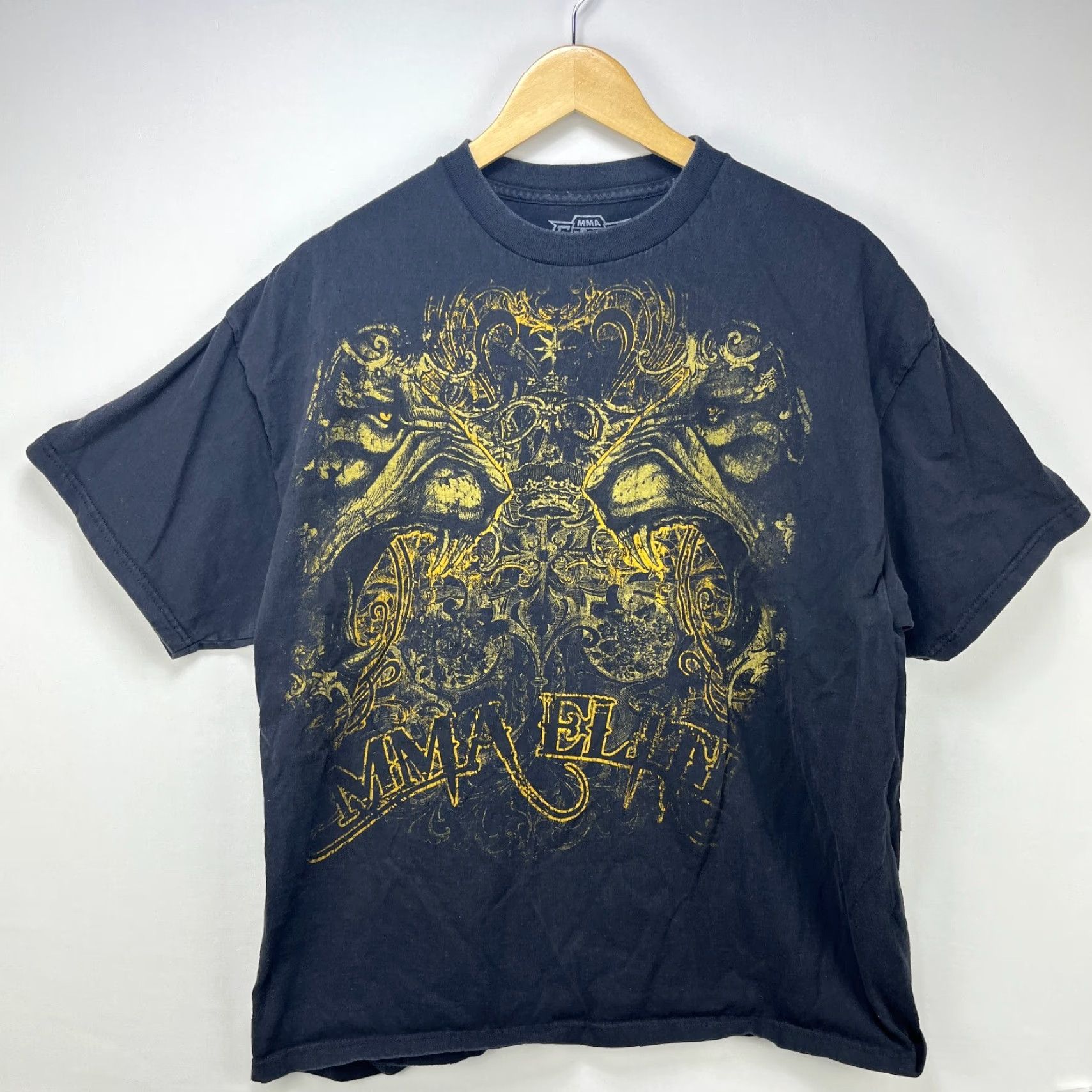 Vintage VINTAGE MMA ELITE T-Shirt XL Black Lion Art Jesse Pinkman Mens Size US XL / EU 56 / 4 - 2 Thumbnail