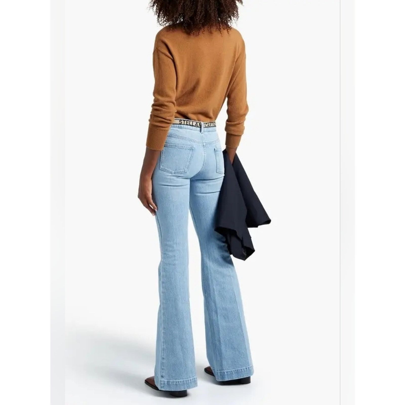 Stella McCartney Stella Mccartney Salt & Pepper Belted Mid-Rise Jeans 27 Size 27" / US 4 / IT 40 - 4 Thumbnail