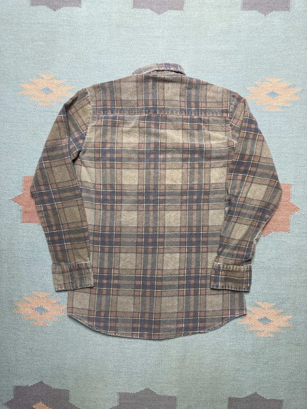 Vintage 80s flannel shirt soft brushed cotton plaid worn men’s small Size US S / EU 44-46 / 1 - 5 Thumbnail