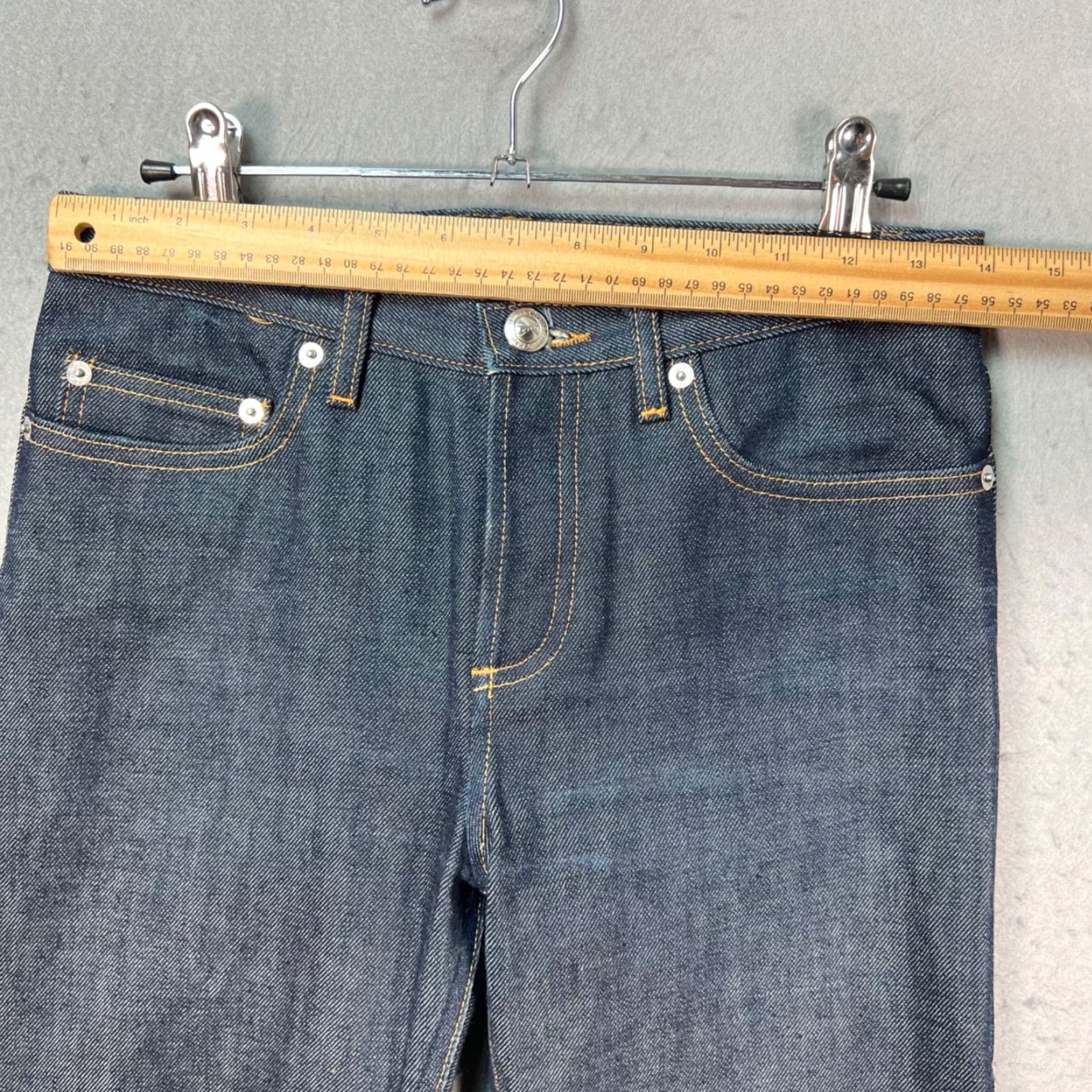 A.P.C. A.P.C. Womens Size 26 New Cure F Slim Fit Raw Hem Jeans Cotton Blue Denim Size 26" / US 2 / IT 38 - 5 Thumbnail