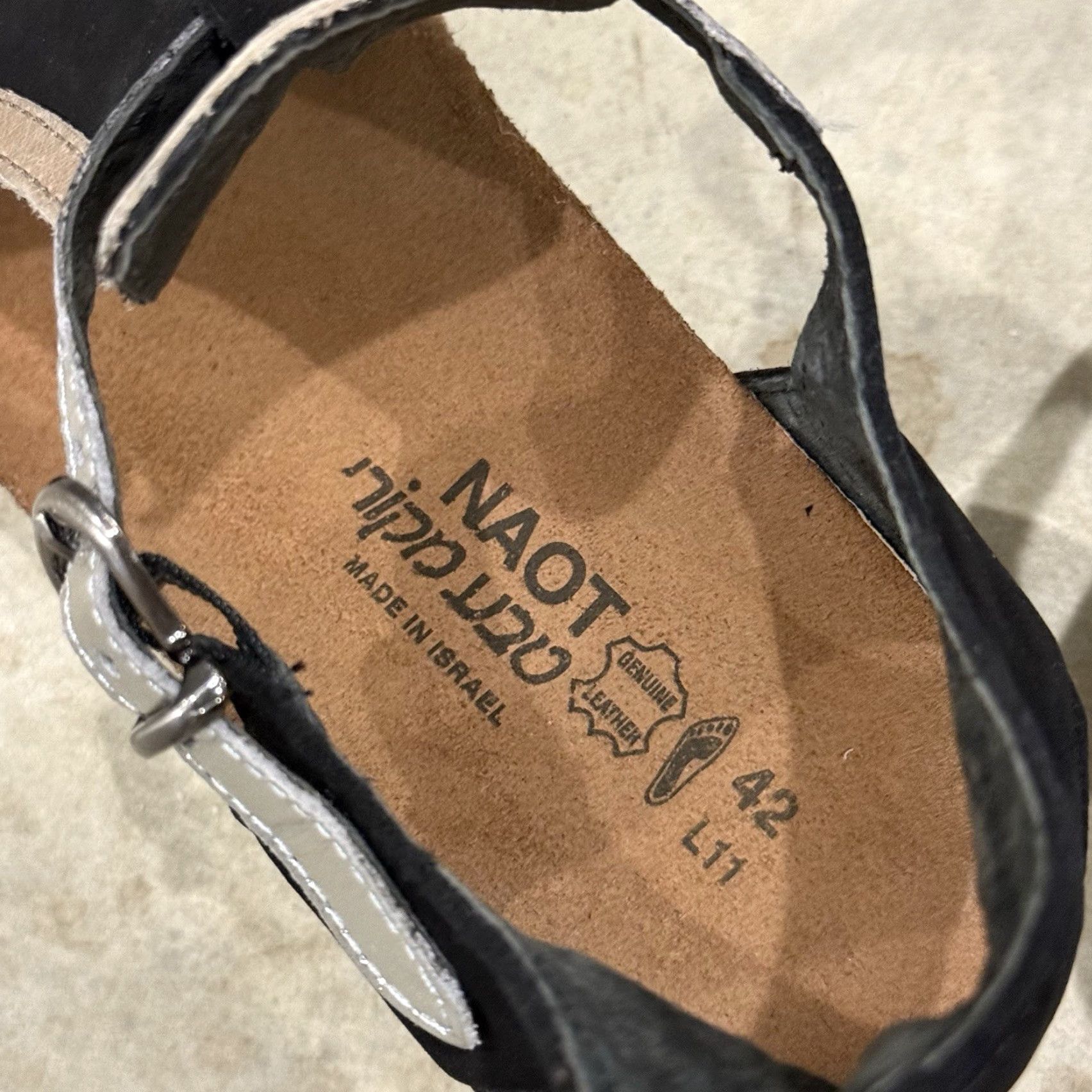 Vintage Naot Fiona Silver Suede Women's Strappy Wedge Sandals EU-42 US-11 Size US 11 / IT 41 - 7 Thumbnail