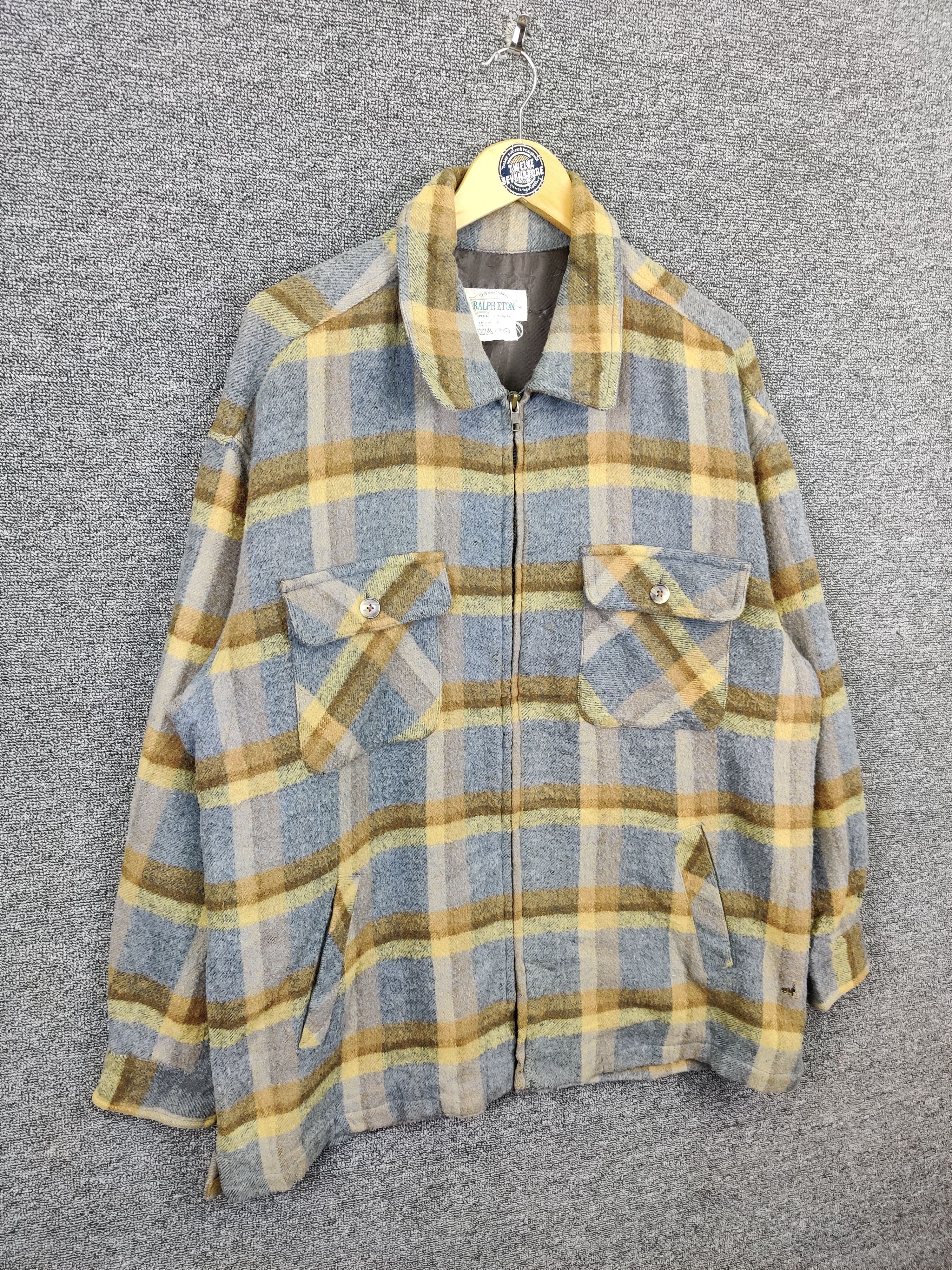 Eton Vintage Ralph Eton Plaid Hunting Zipper Jacket Size US L / EU 52-54 / 3 - 5 Thumbnail