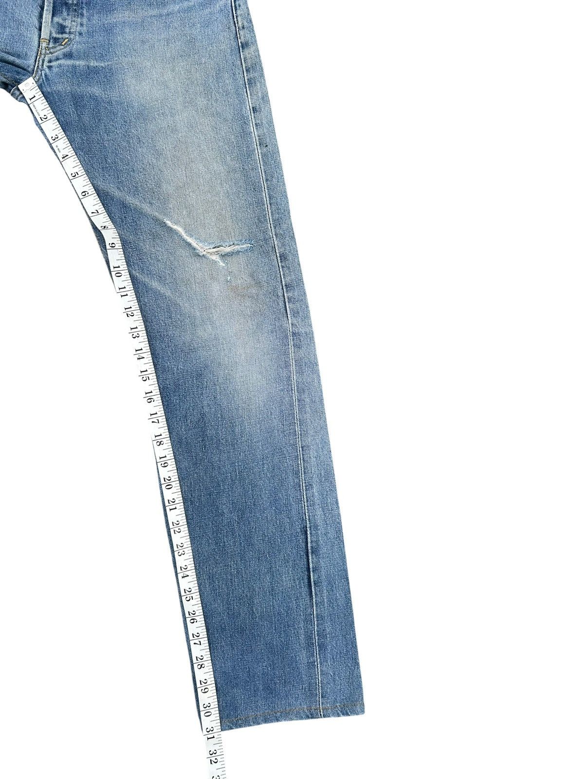 Kapital Vintage Levis Big E Selvedge Distressed Repair Denim Jeans Size US 31 - 22 Thumbnail