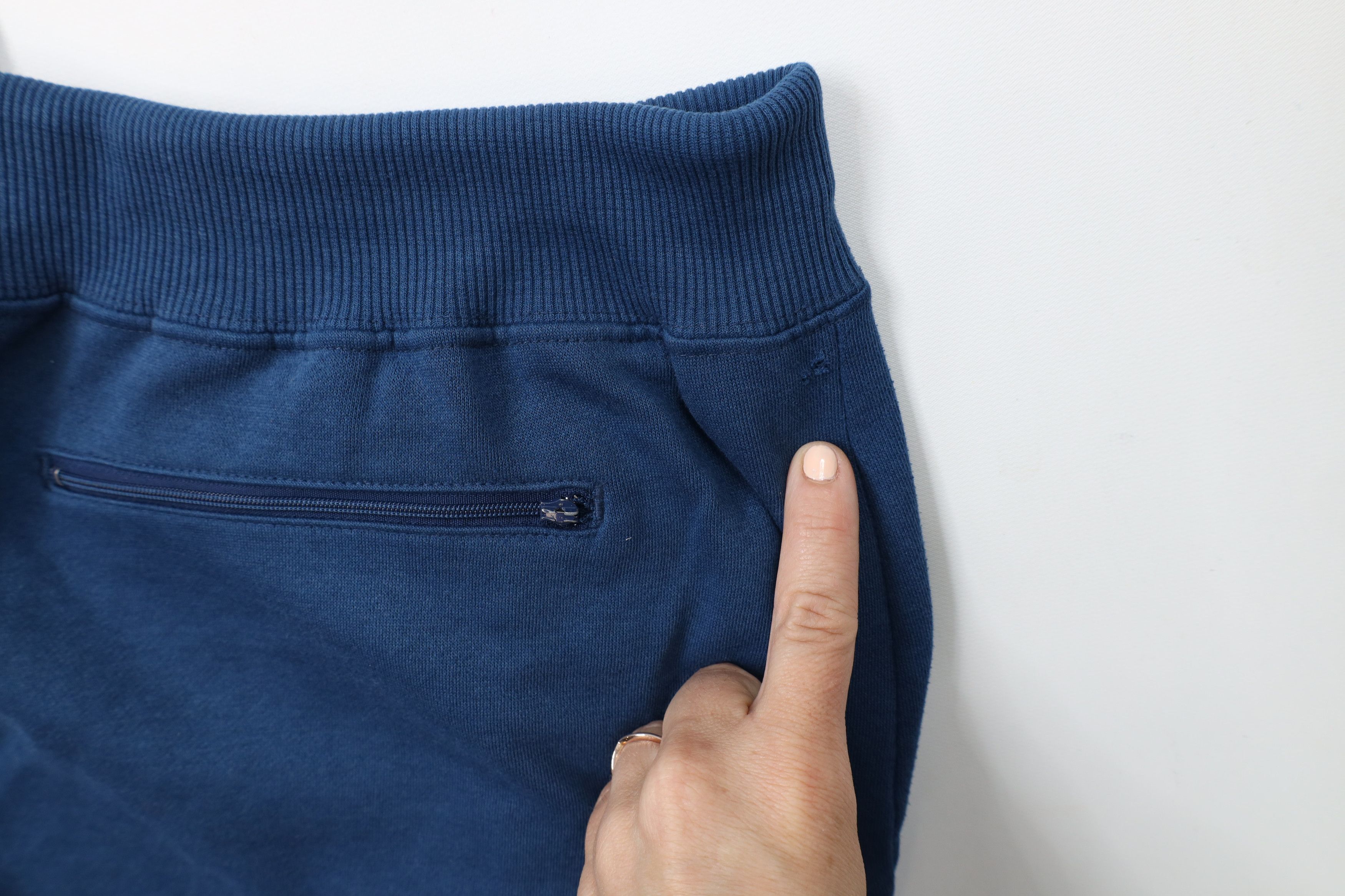 Vintage Vintage 90s Streetwear Blank Cuffed Sweatpants Joggers Blue Size US 36 / EU 52 - 10 Thumbnail