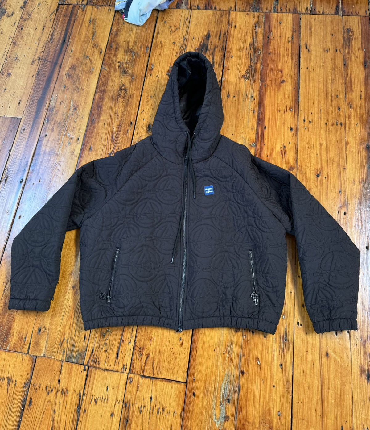 Absent × Fugazi Fugazi x Absent Zip up Jacket embroidered monogram ...