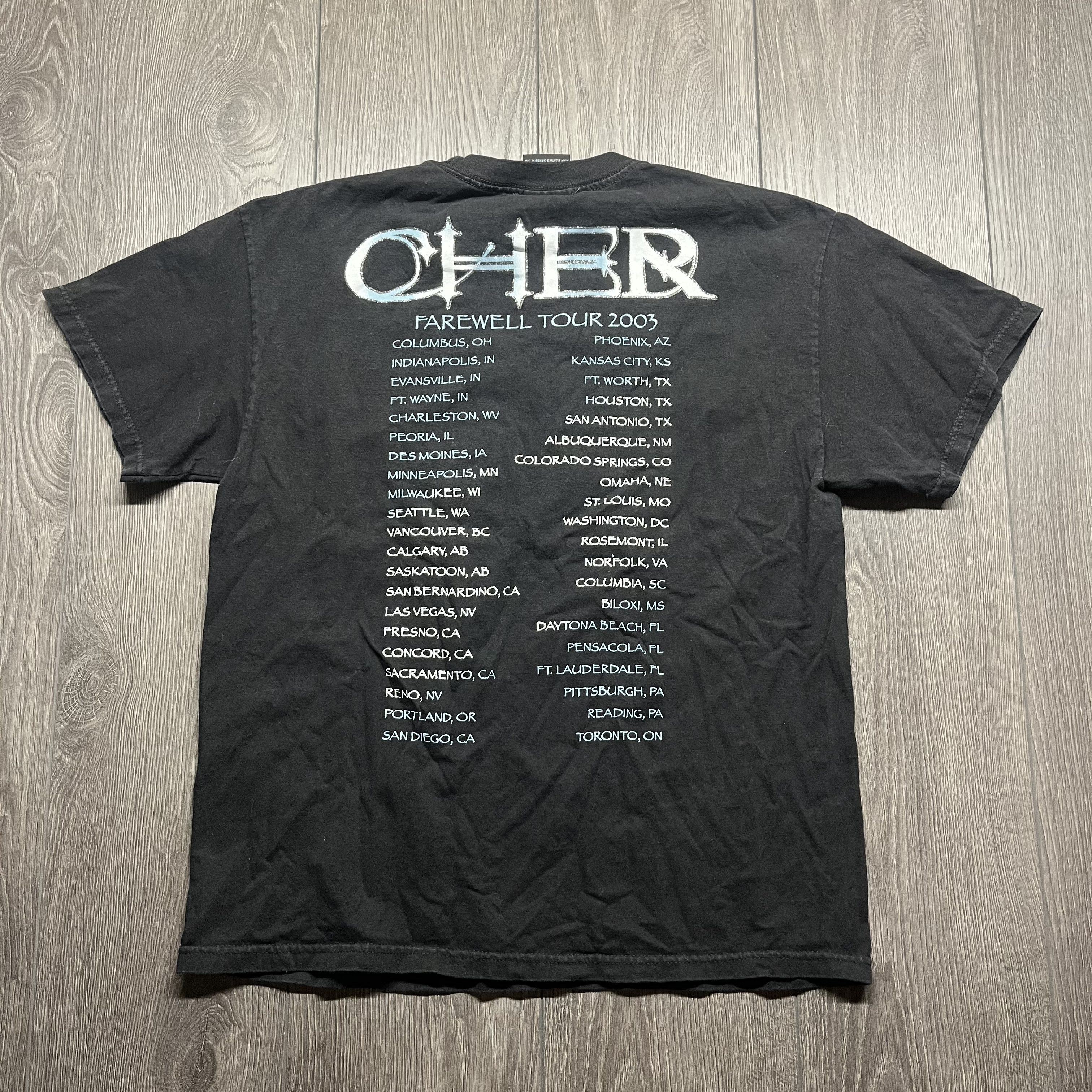 Band Tees × Giant × Vintage Vintage Cher Farewell Tour Band T Shirt Large Size US L / EU 52-54 / 3 - 6 Thumbnail