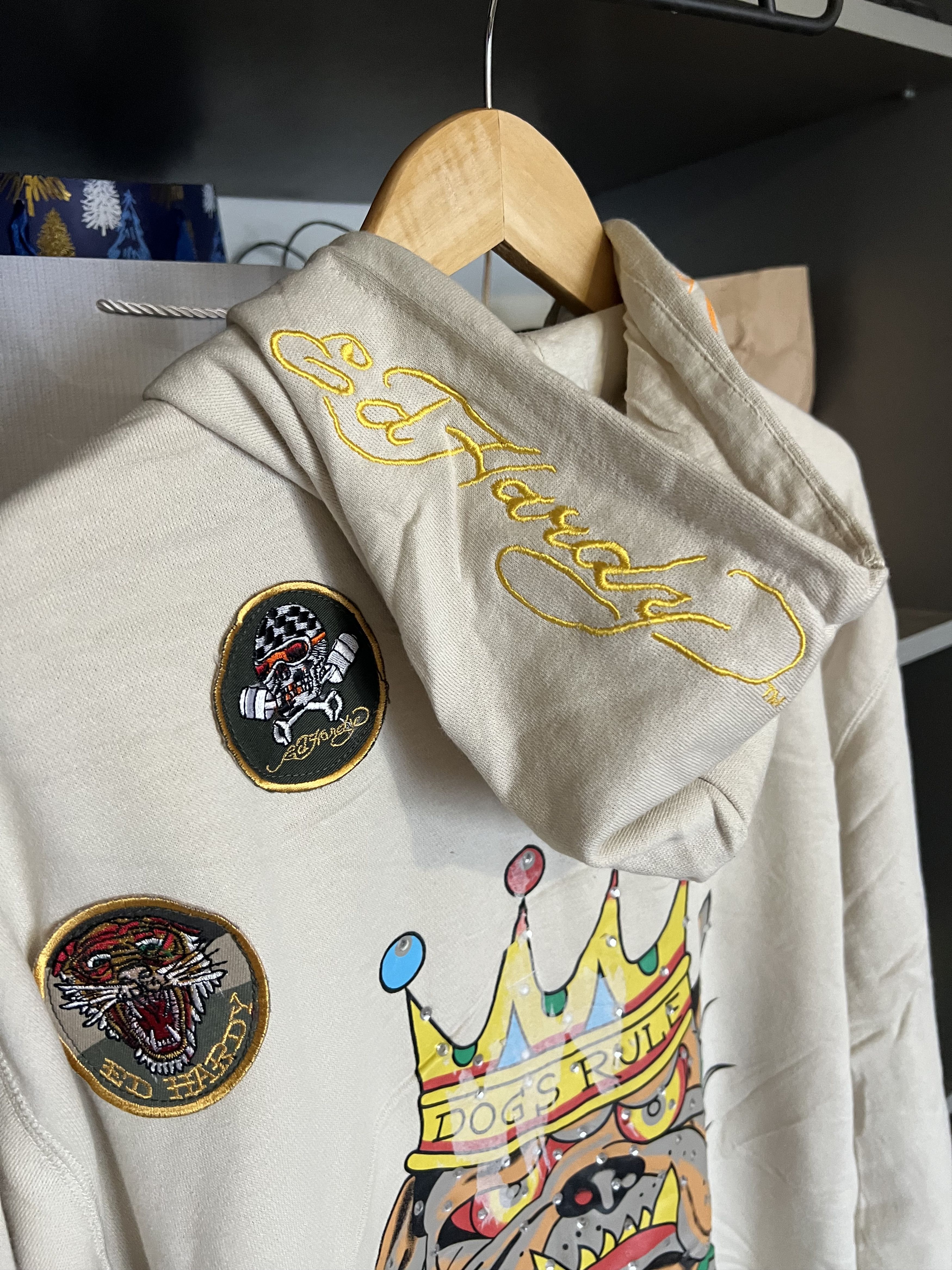 Ed Hardy Vintage Ed Hardy by Christian Audigier Designer Hoodie Y2K Size US XL / EU 56 / 4 - 9 Thumbnail