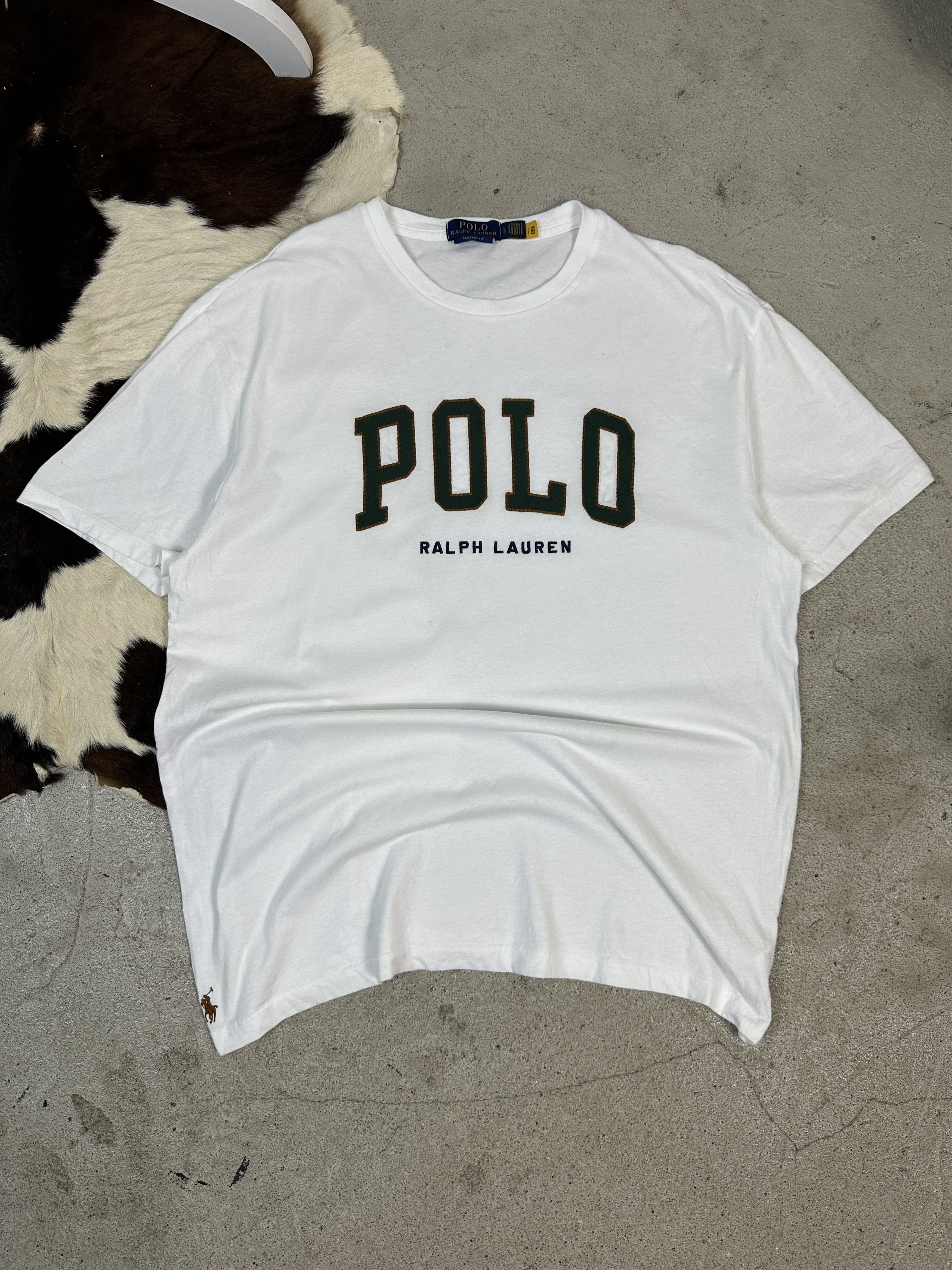 Polo Ralph Lauren × Vintage Vintage Y2K Oversize Printed Polo Ralph Lauren T-shirt Size US L / EU 52-54 / 3 - 1 Thumbnail