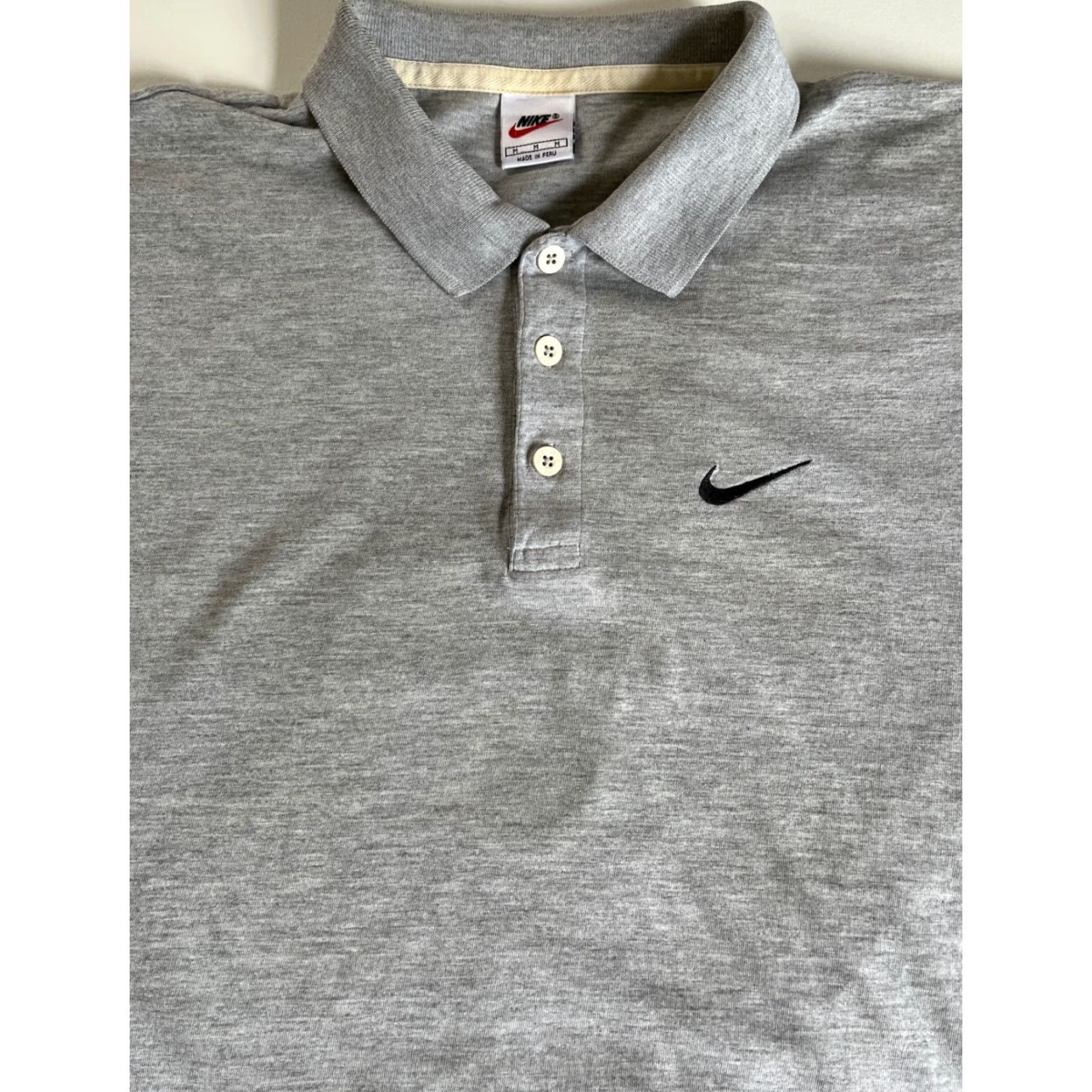 Nike Nike Polo Shirt Men’s Vintage 90s Heather Gray Size M Polo Mens Nike 90s Vintage Shirt Size US M / EU 48-50 / 2 - 3 Thumbnail