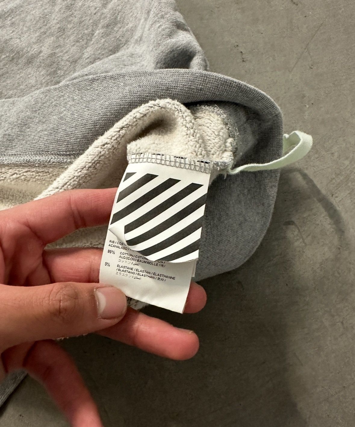 Kith × Off-White Kith x Off White Just Global Gray Crewneck Sweatshirt Size US XXL / EU 58 / 5 - 8 Thumbnail