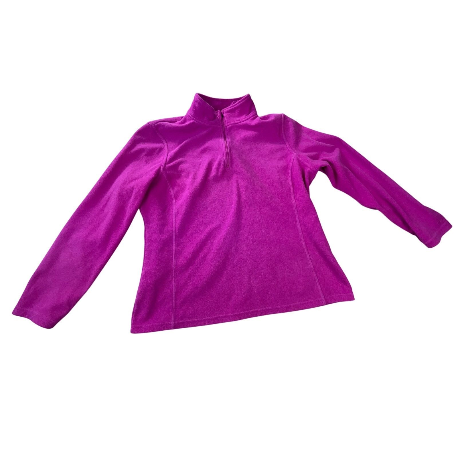 Champion Champion Pink Long Sleeved 1/4 Zip Fleece Top Size XL Size XL / US 12-14 / IT 48-50 - 1 Thumbnail