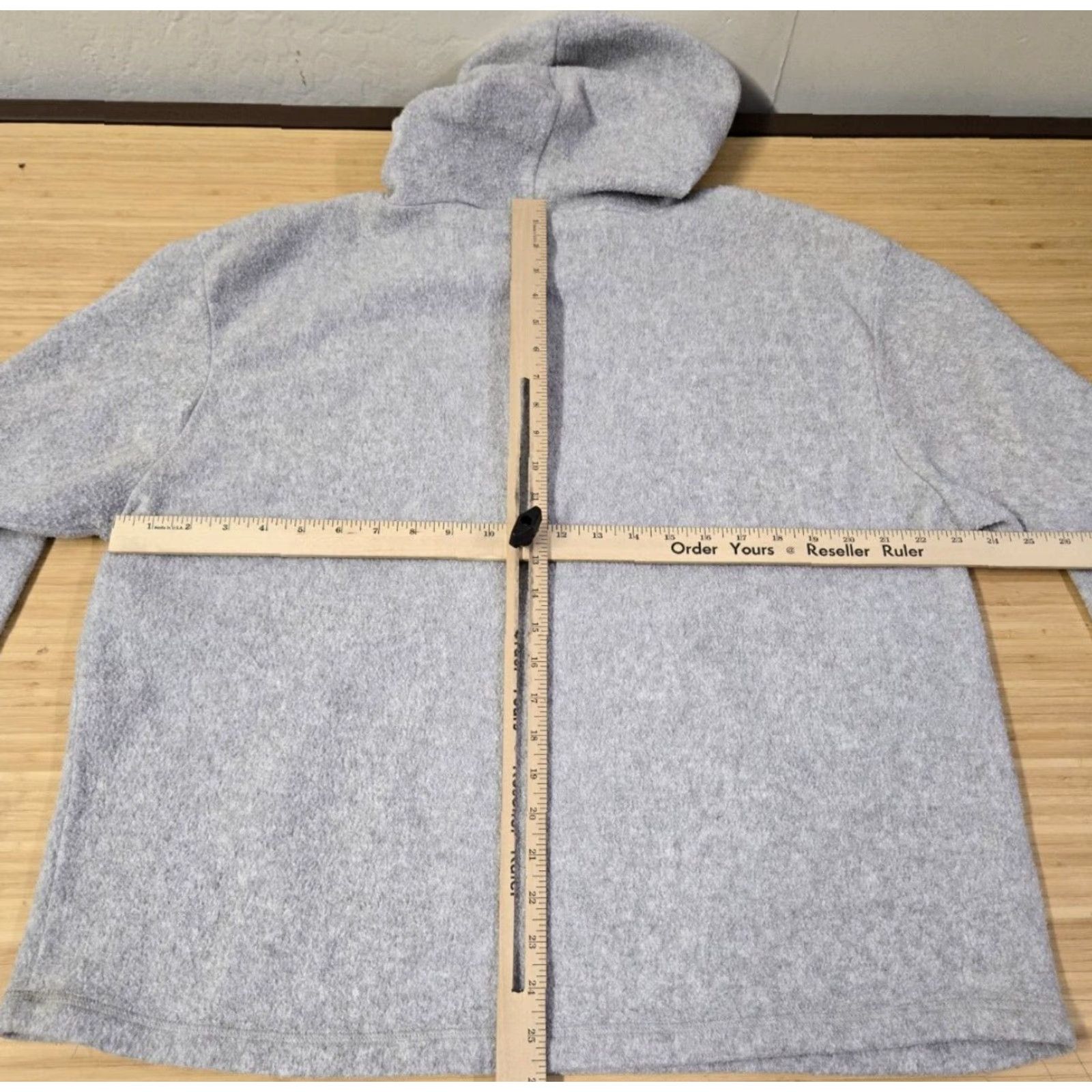 Disney Disney Mickey Unlimited Fleece Hoodie Women L Gray Long Sleeve Hooded Pullover Embroidered Mickey Mouse Pockets Solid Cartoon Womens Size L / US 10 / IT 46 - 6 Thumbnail