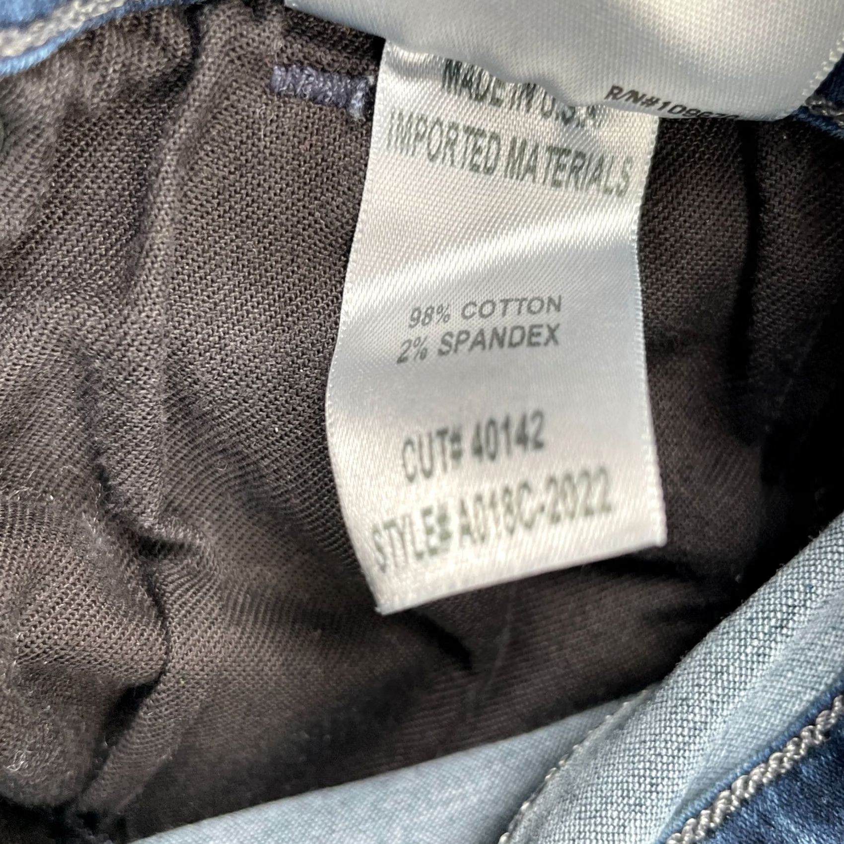 Agolde AGOLDE Jeans Womens 29 Blue Sophie High Rise Skinny Leg Cropped Cotton Raw Hem Size 29" - 5 Thumbnail