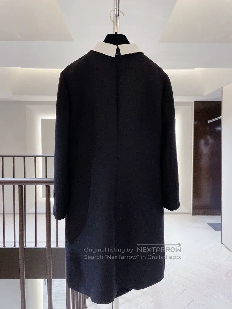 Valentino Valentino Black and white fake tie long sleeve dress Size M / US 6-8 / IT 42-44 - 2 Thumbnail