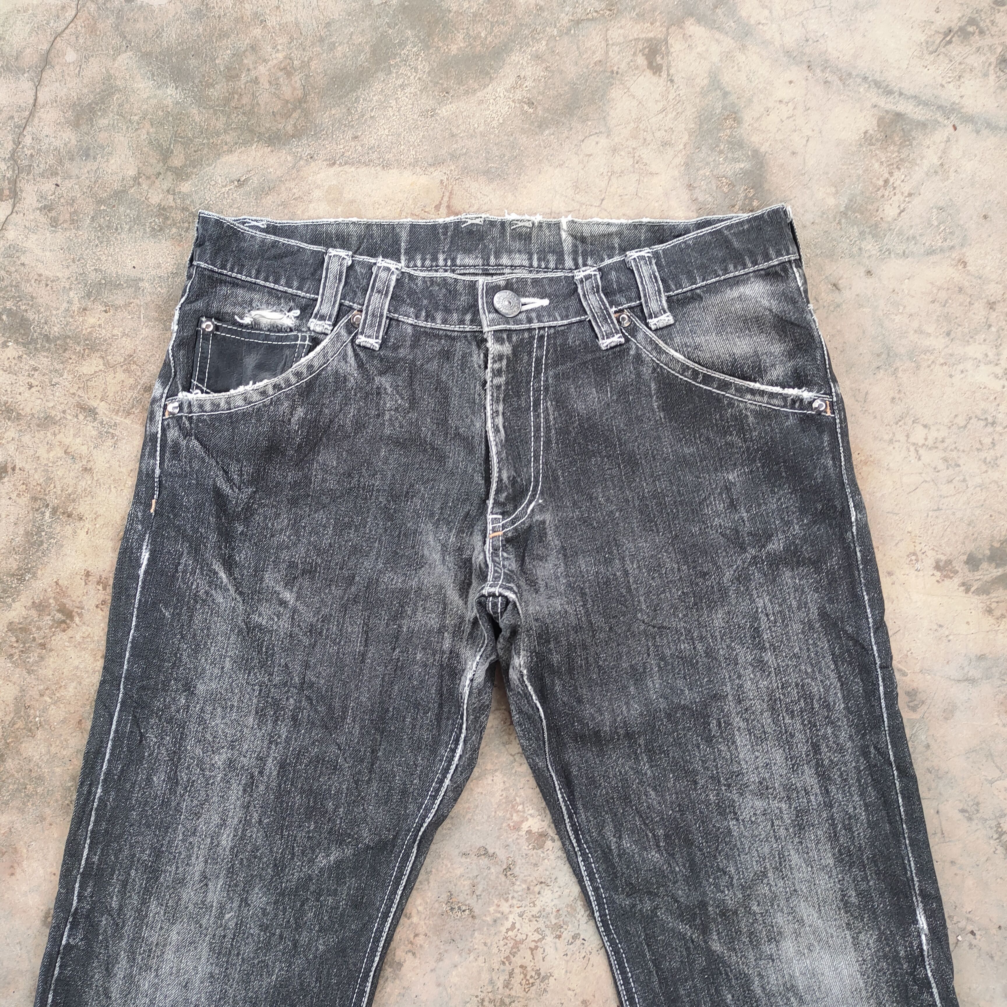 Japanese Brand W31 VINTAGE JAPANESE FADED BLACK JEANS DENIM PANTS Size US 31 - 4 Thumbnail