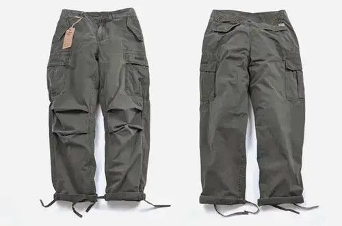 Jean 20SS Indigo Union Japan Olive Washed Jungle Worker Pants Size US 33 - 2 Thumbnail