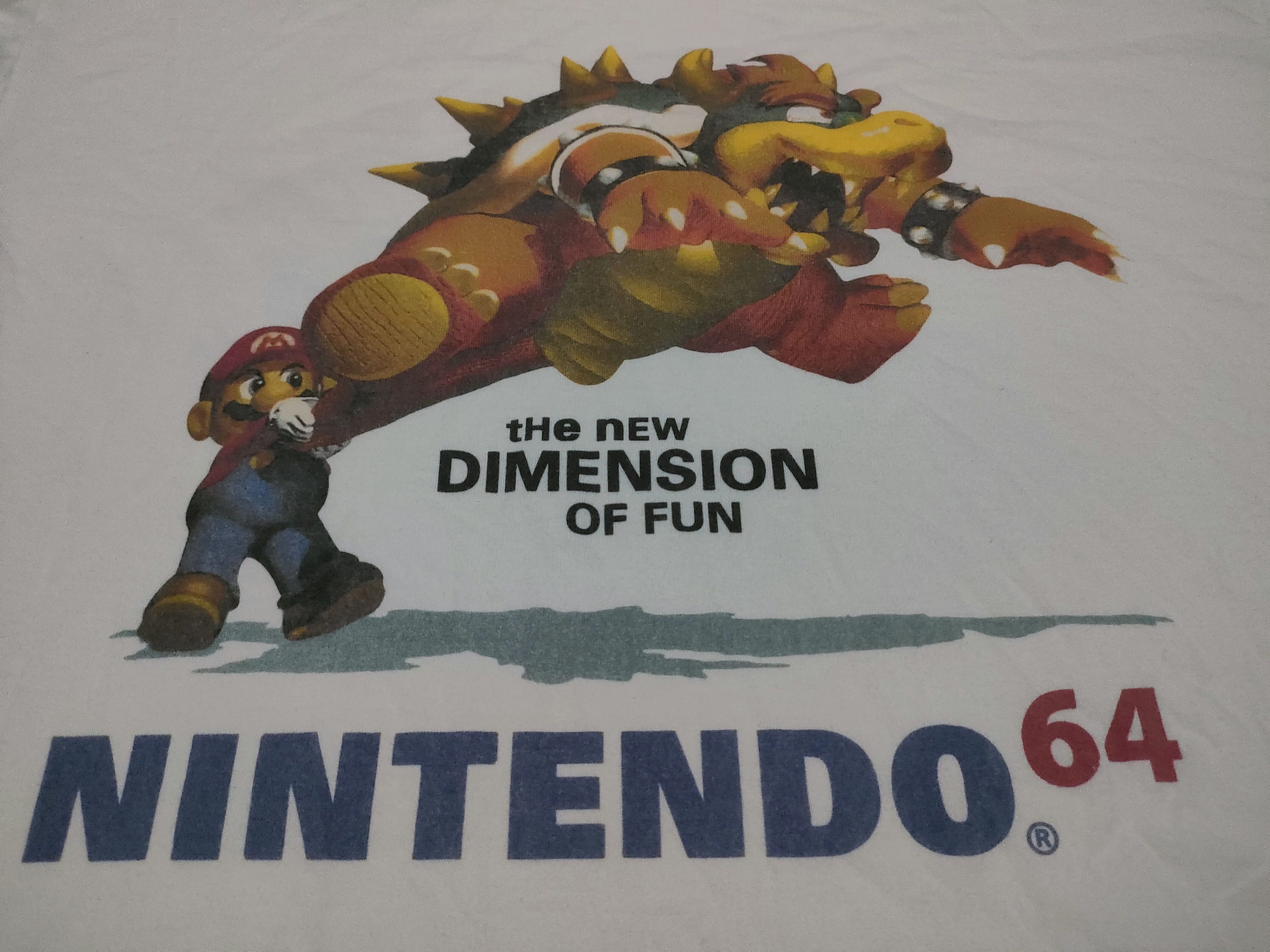 Nintendo × Vintage Vintage 90's Nitendo 64 Super Mario Video Game Movie Size US XL / EU 56 / 4 - 1 Thumbnail