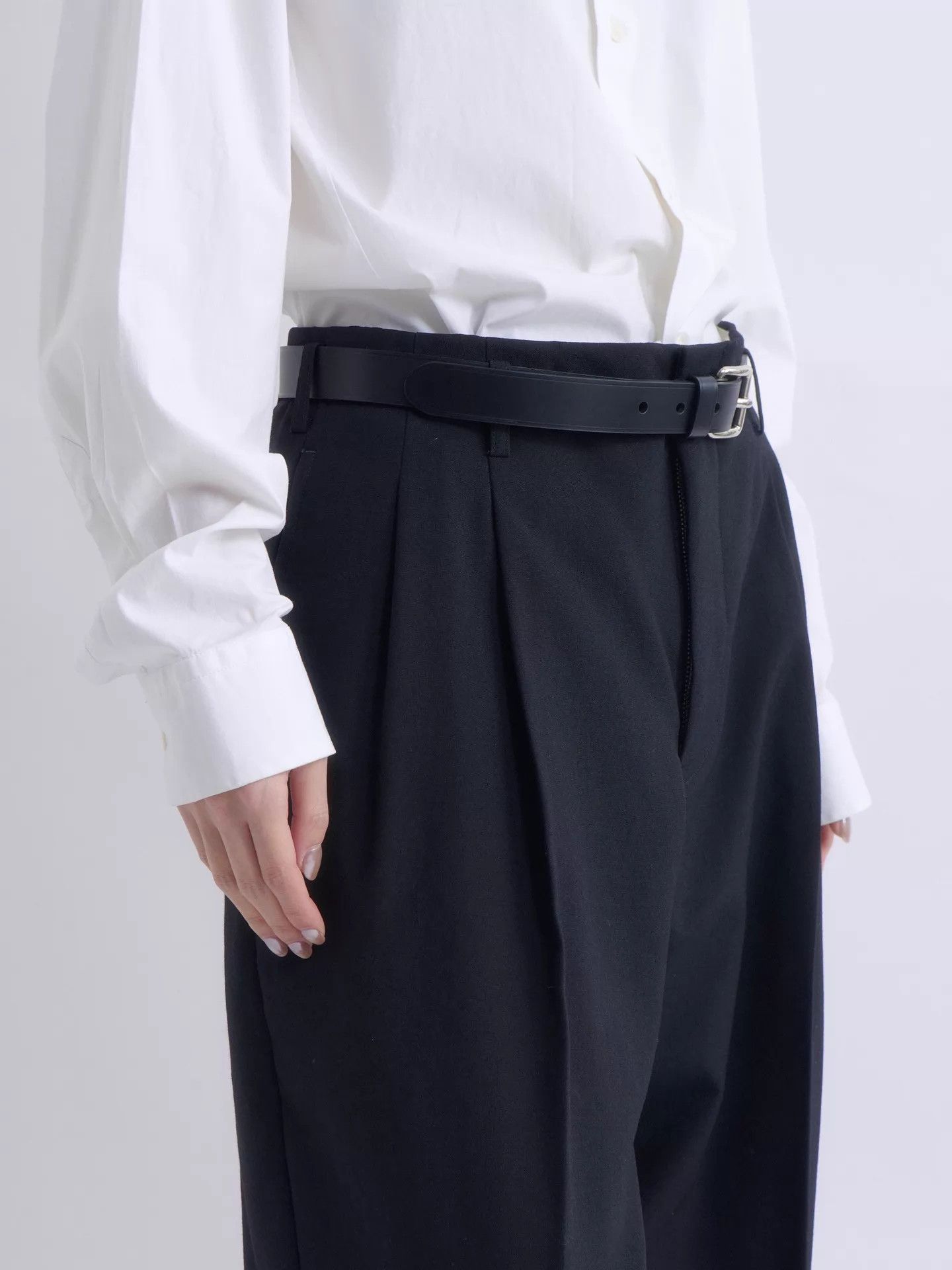Comme des Garcons CDG Homme Plus Black Pleated Tapered Trousers XS Size US 27 - 5 Thumbnail