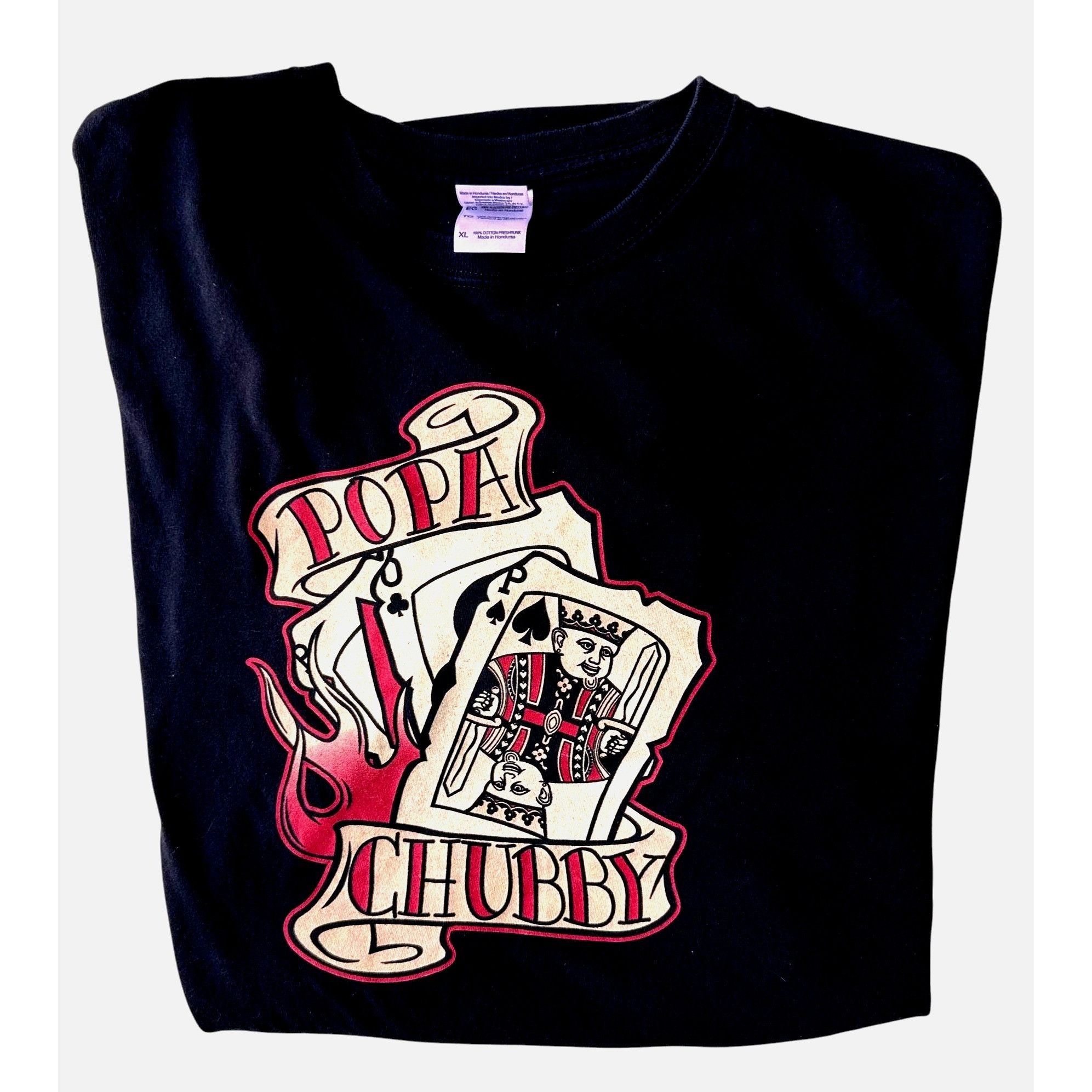 Gildan × Vintage VTG 90s Popa Chubby T Shirt XL Black Blues Guitar Muscle Roc Size US XL / EU 56 / 4 - 2 Thumbnail