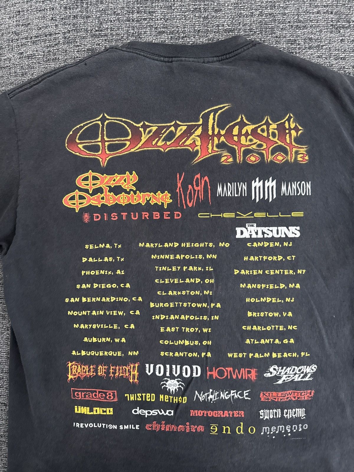 Ozzy Osbourne True Vintage Ozzfest 2003 Ozzy Osbourne Tour merch size L Size US L / EU 52-54 / 3 - 4 Thumbnail