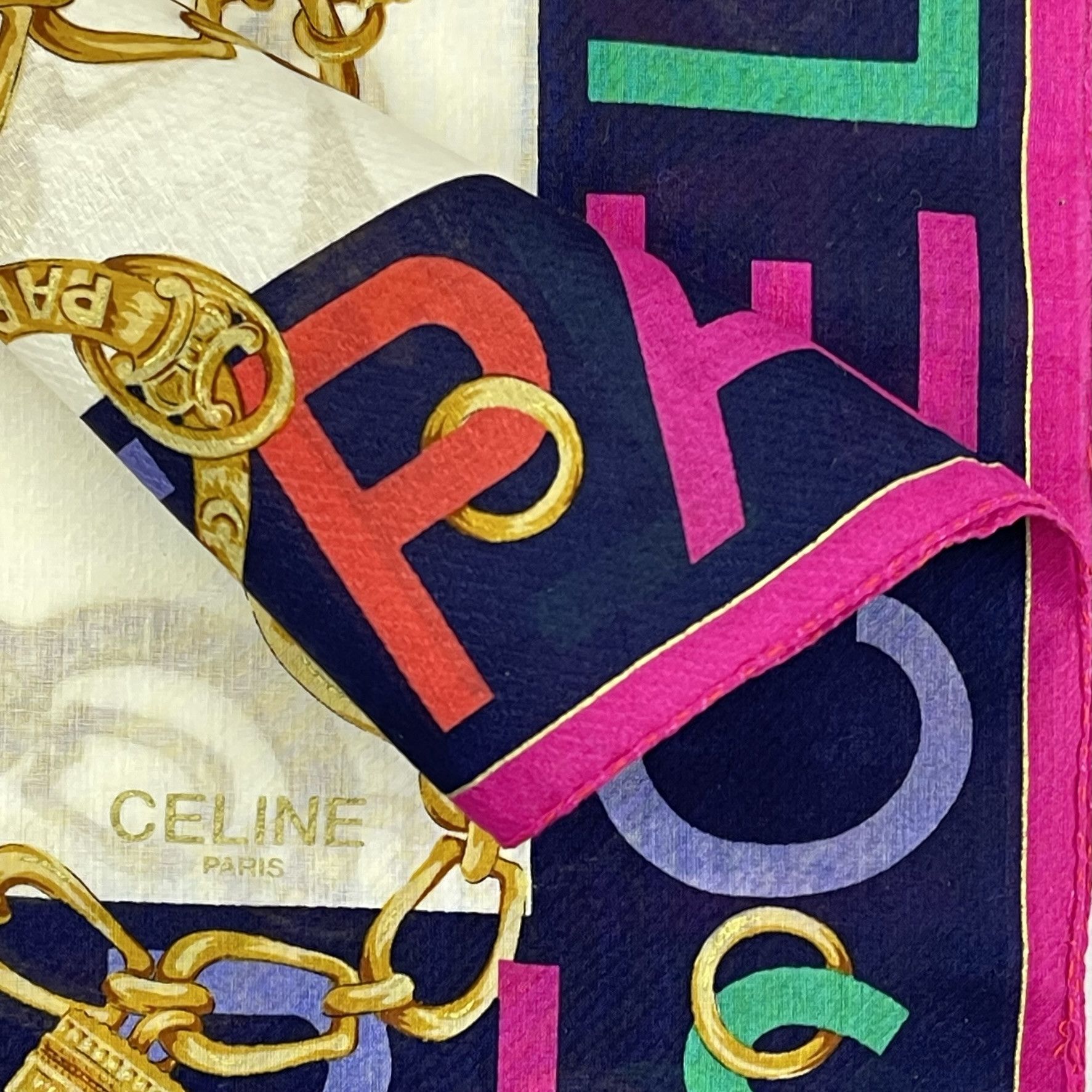 Celine Celine Paris Handkerchief / Neckerchief / Bandana - 4149 Size ONE SIZE - 5 Thumbnail
