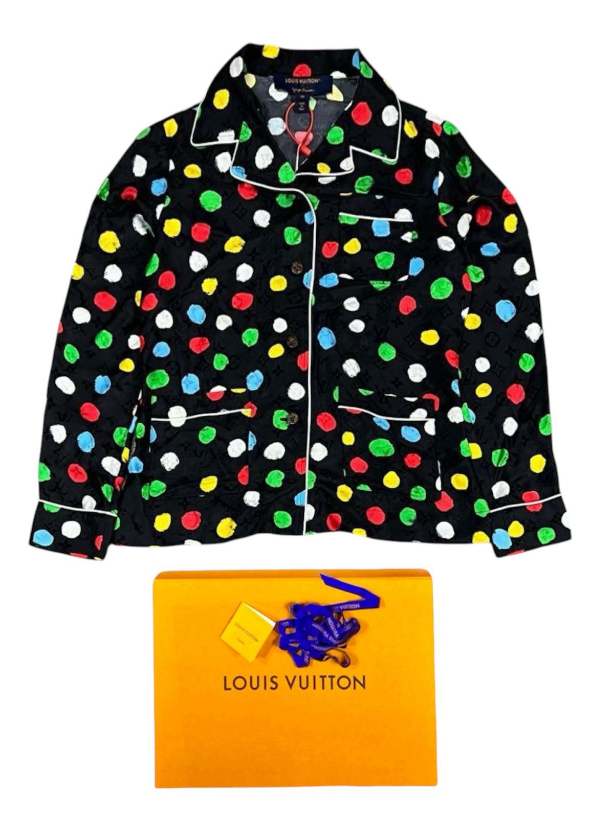 Louis Vuitton × Yayoi Kusama Louis Vuitton X Yayoi Kusama 36 Painted Dots Pajama Jacket Size XS / US 0-2 / IT 36-38 - 1 Thumbnail