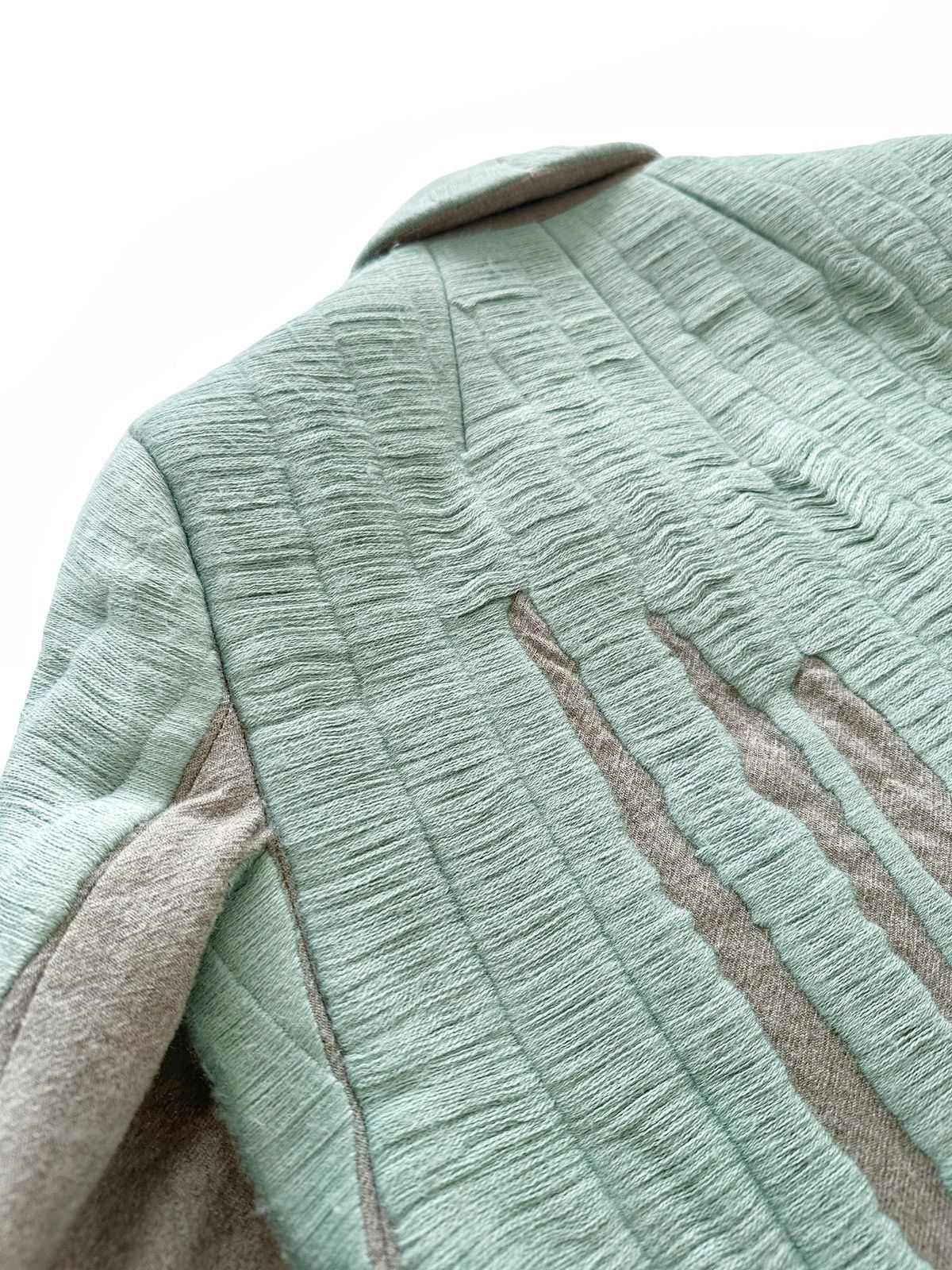 Rick Owens 2016 Mastodon Pearl Blue Vomit Coat Single Vented Coat Size US XS / EU 42 / 0 - 11 Thumbnail