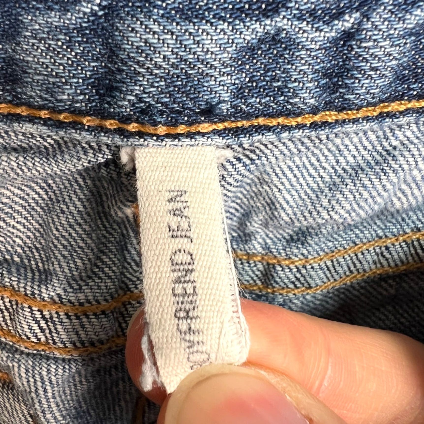 Rag & Bone VINTAGE Rag & Bone Boyfriend Jeans Distressed Blue Denim Jeans Size 26 Cropped Buckley Size 26" / US 2 / IT 38 - 4 Thumbnail