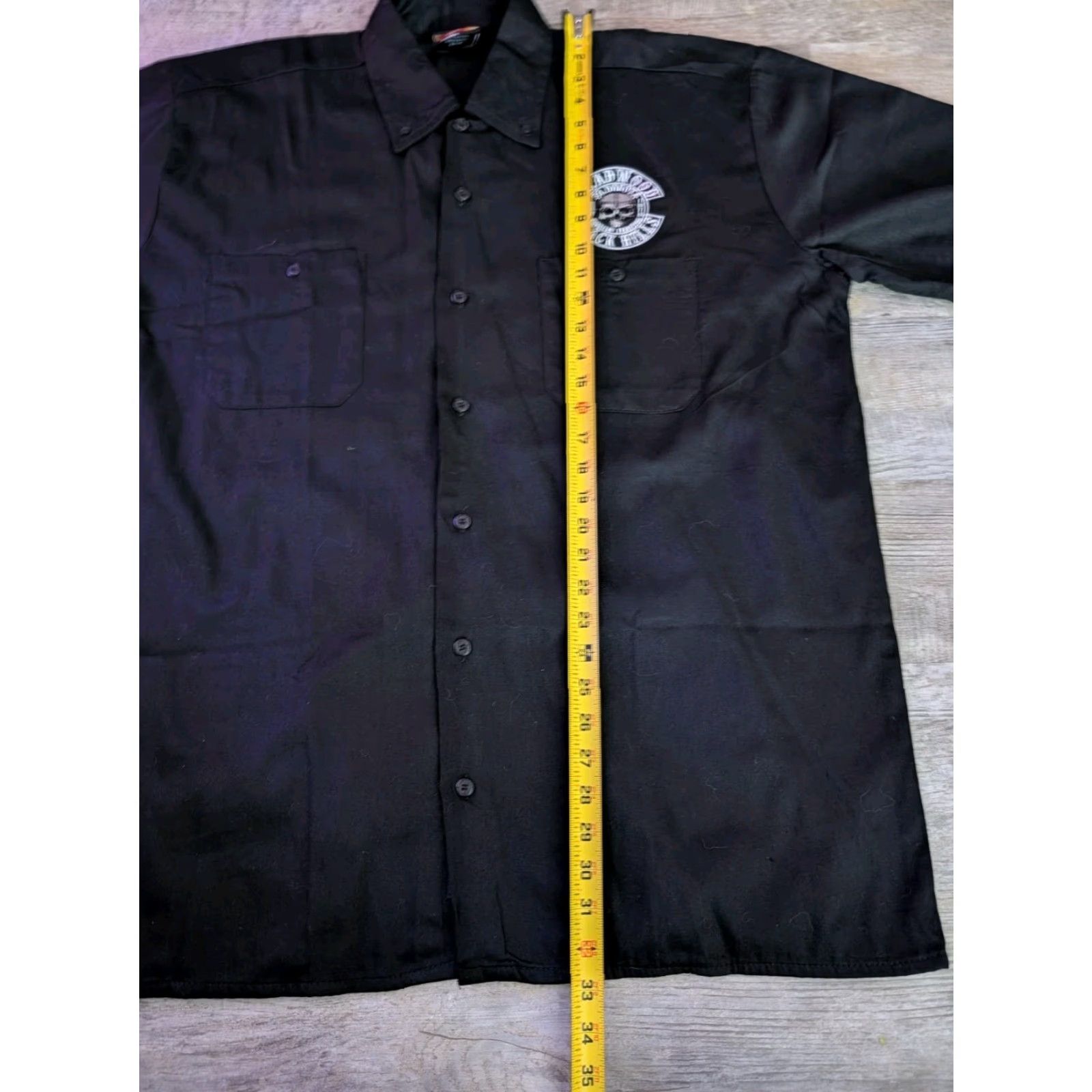 Deadwood Sturgis Deadwood Black Hills Biker Shop Button Shirt Mens Black XL EUC Size US XL / EU 56 / 4 - 7 Thumbnail