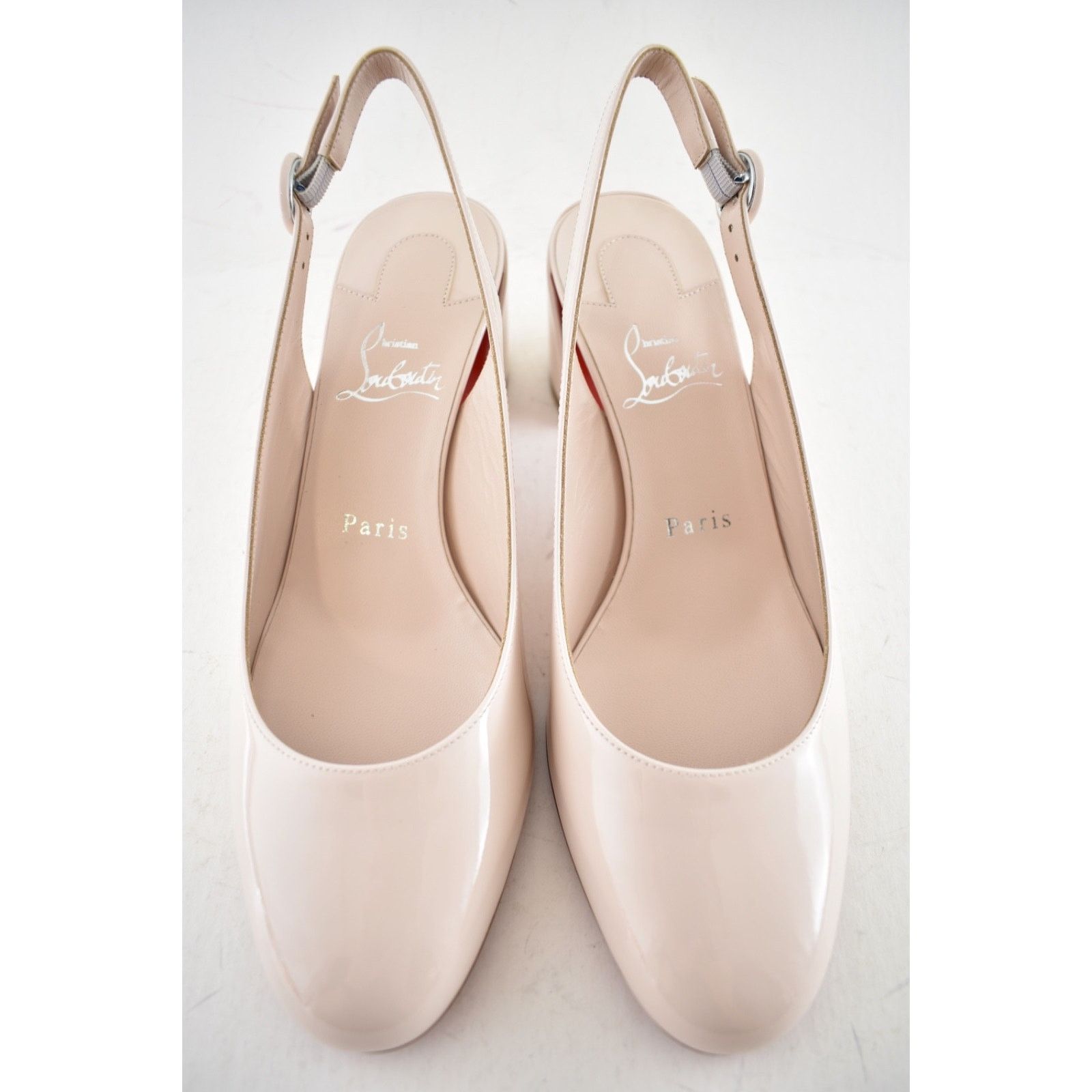 Christian Louboutin Christian Louboutin So Jane Sling 55 Leche Patent Slingback Size US 8 / IT 38 - 5 Thumbnail