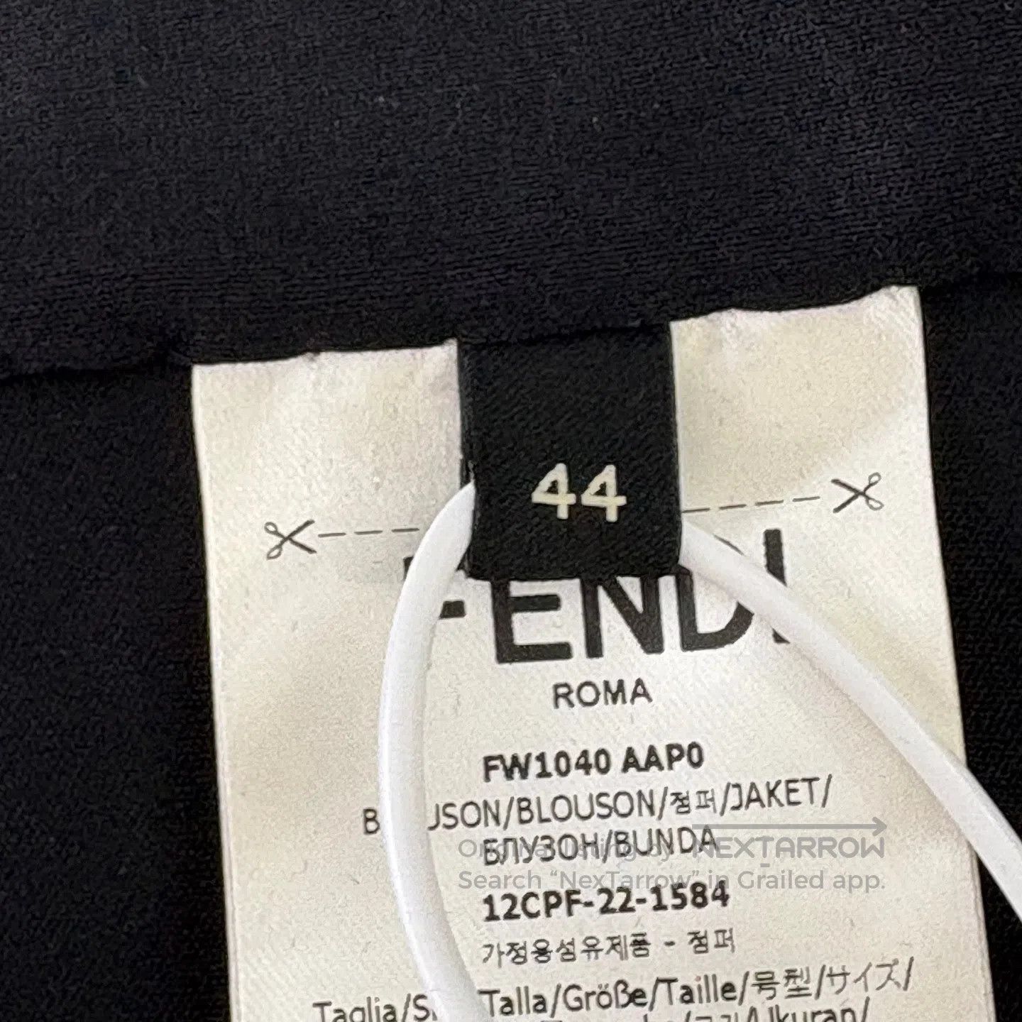 Fendi FENDI size44 Black, fully printed velvet-flocked hooded pil Size US S / EU 44-46 / 1 - 6 Thumbnail