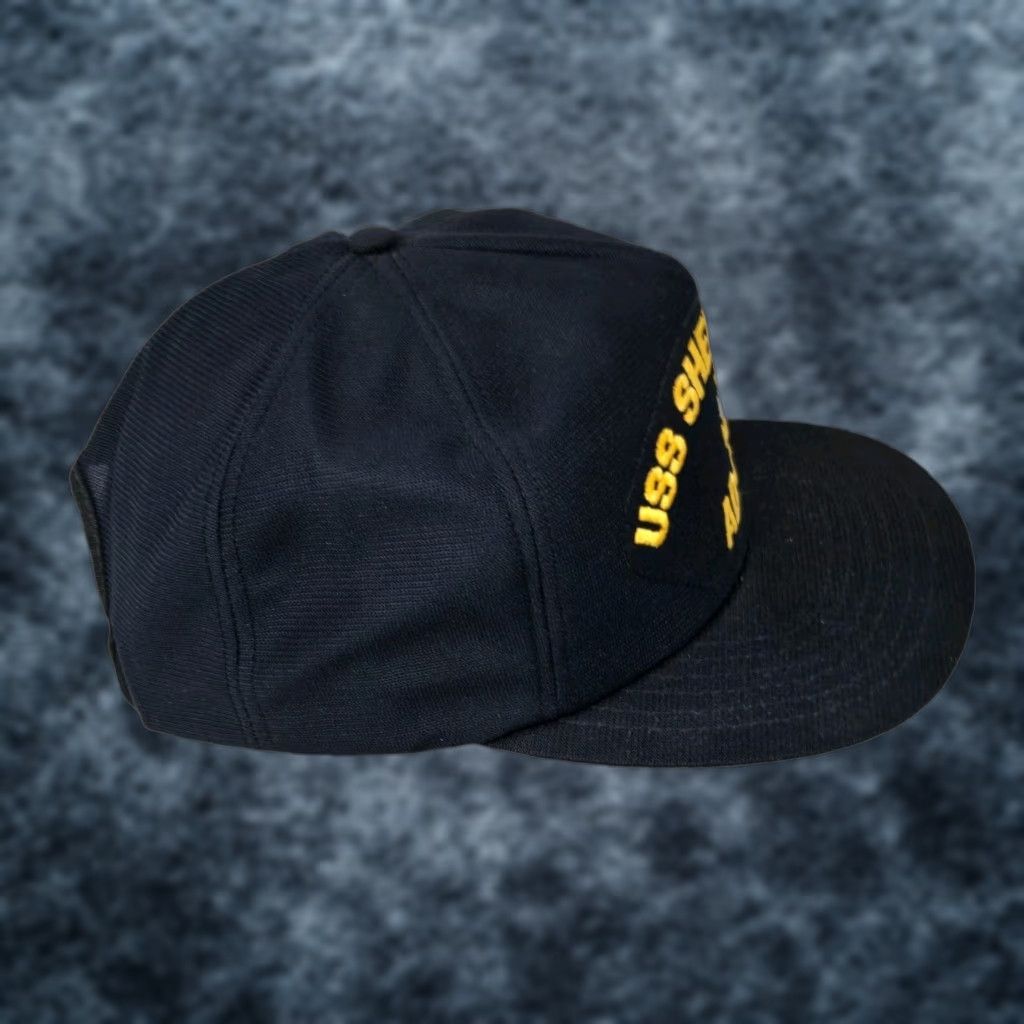 Vintage VINTAGE USS SHENANDOAH AD-44 Ship Hat Military Snapback Hat Embroidered Adjustable USA Men One Size Blue Hats Mens Size ONE SIZE - 1 Thumbnail
