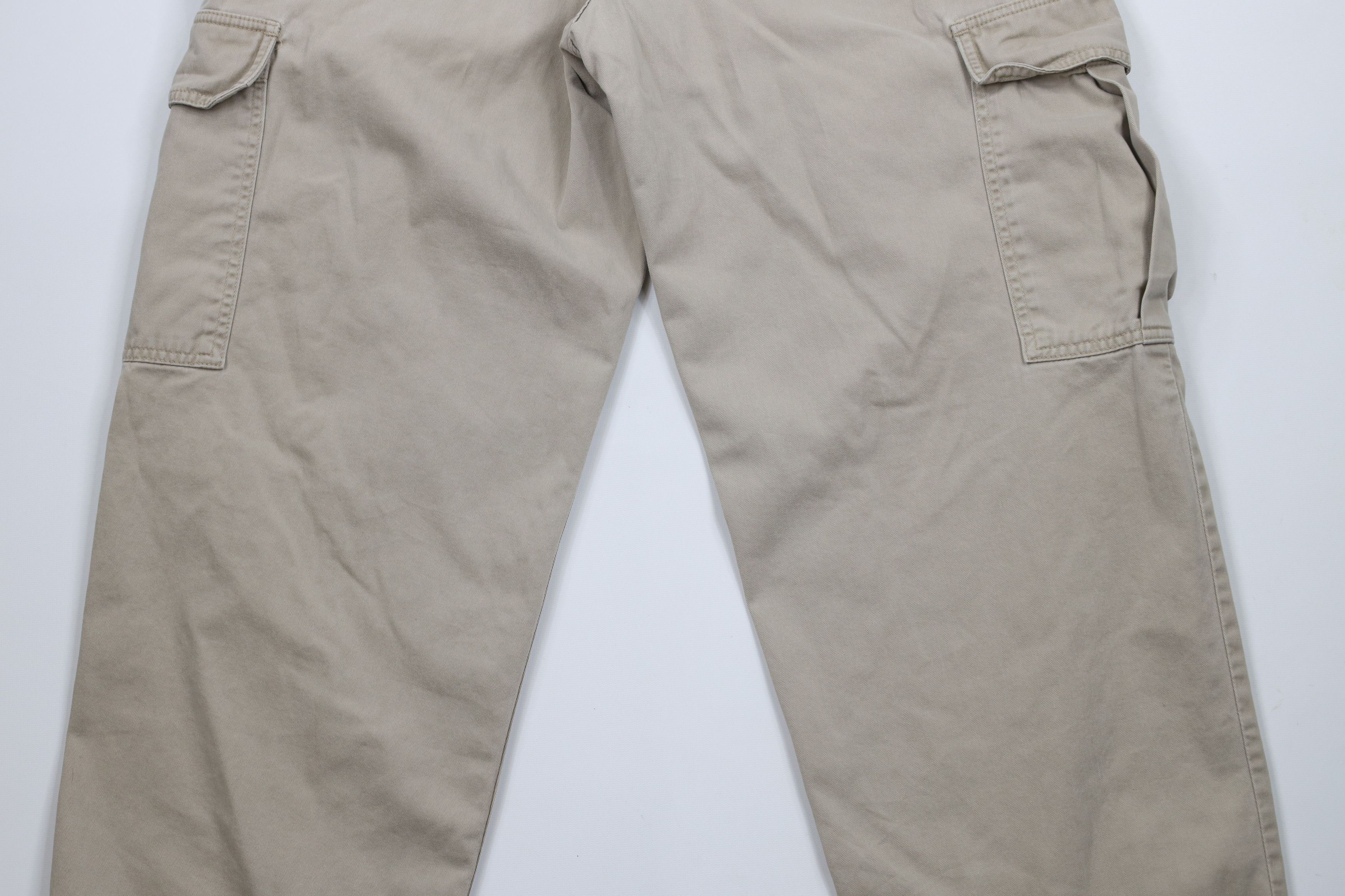 Levi's × Vintage Vintage 90s Levis SilverTab Fit Wide Leg Cargo Pants Beige Size US 36 / EU 52 - 13 Thumbnail