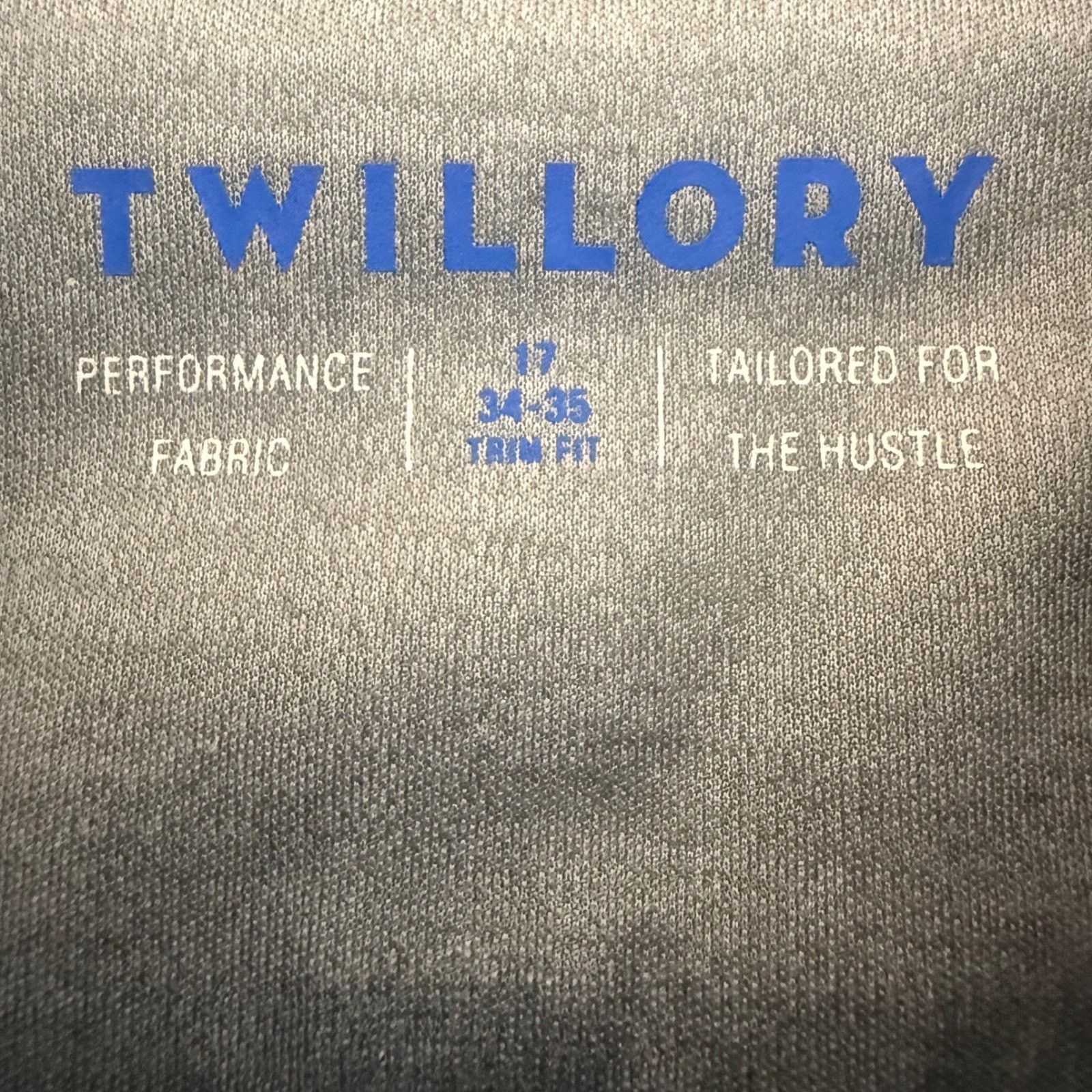 Twillory Twillory Performance Dress Shirt Mens 17 34/35 Trim Fit Blue Size US L / EU 52-54 / 3 - 2 Thumbnail