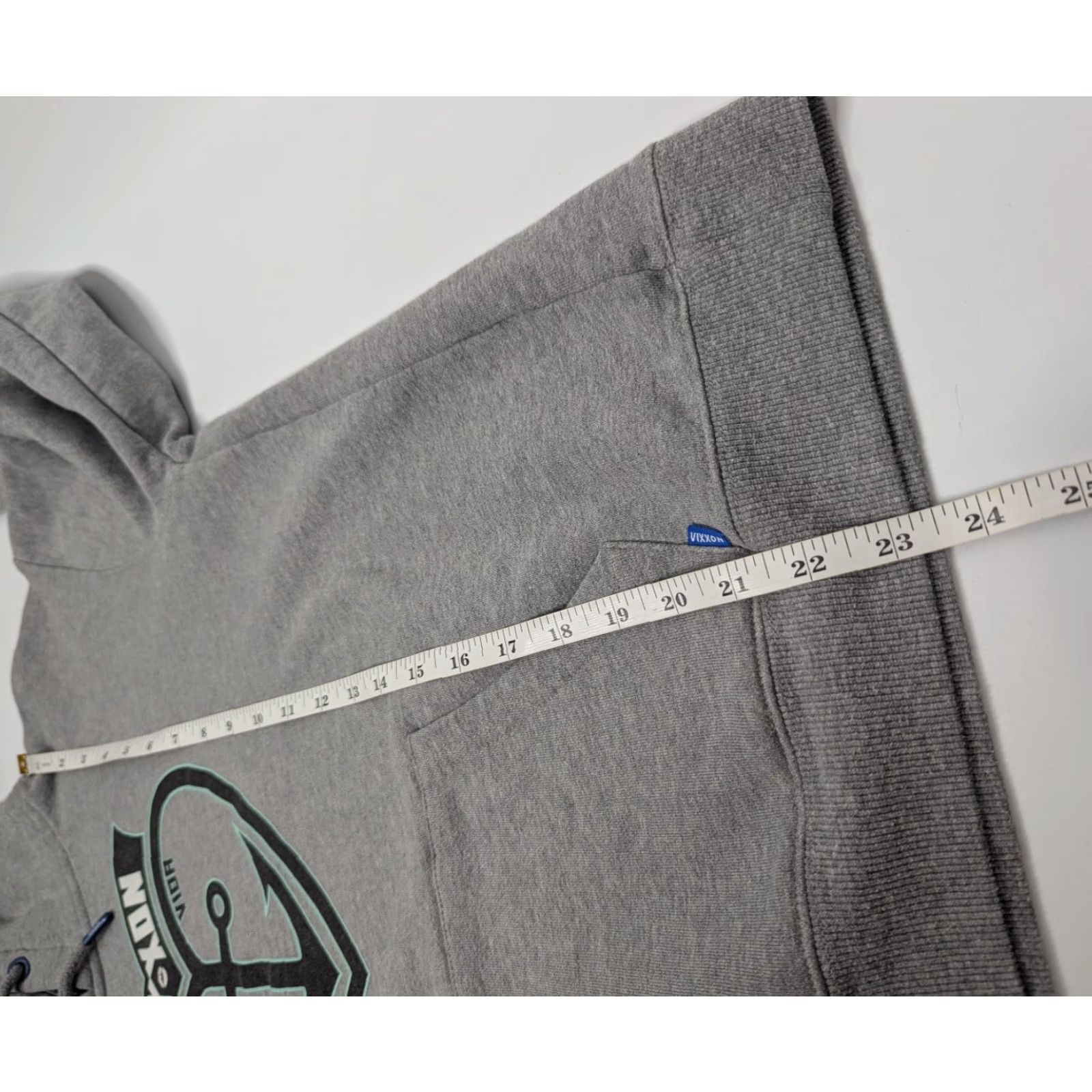 Vintage Dixxon Hoodie Women's M Gray Pullover Sweatshirt All Seasons Hooded Pockets Logo Tattoo Biker Size M / US 6-8 / IT 42-44 - 6 Thumbnail