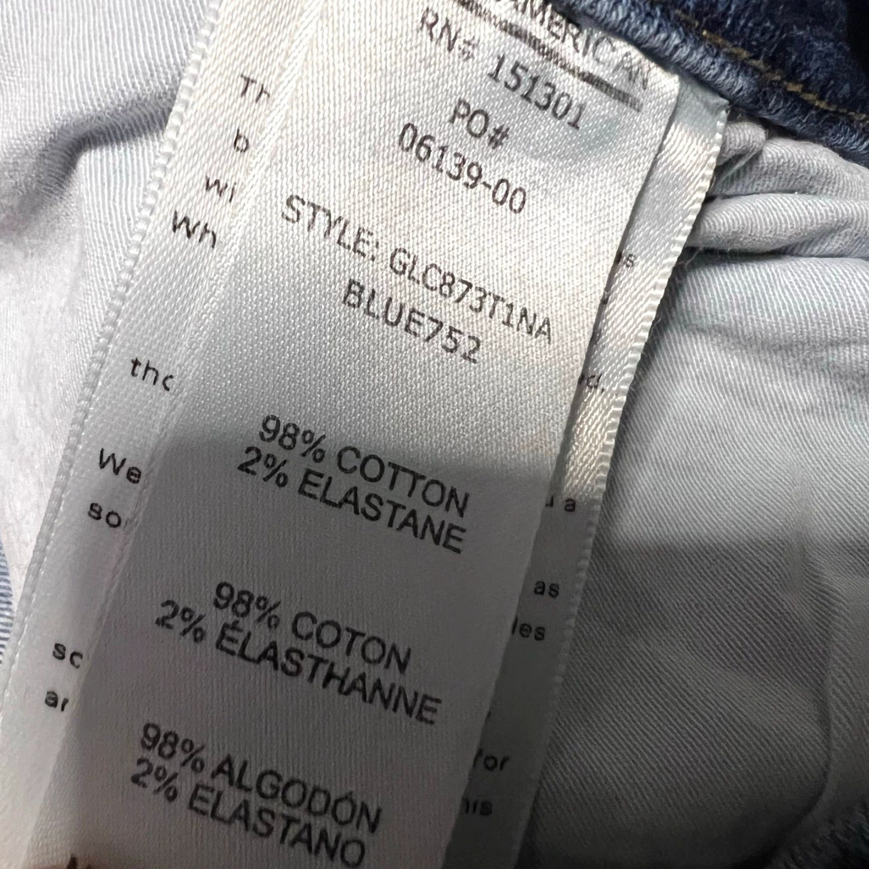 Good American VINTAGE Good American Jeans Womens 18 (36x26) Good Legs Skinny Distressed Cropped Ladies Womens Jeans Skinny Distressed Cropped 18 Blue Modern Size 40" / US 18 - 5 Thumbnail