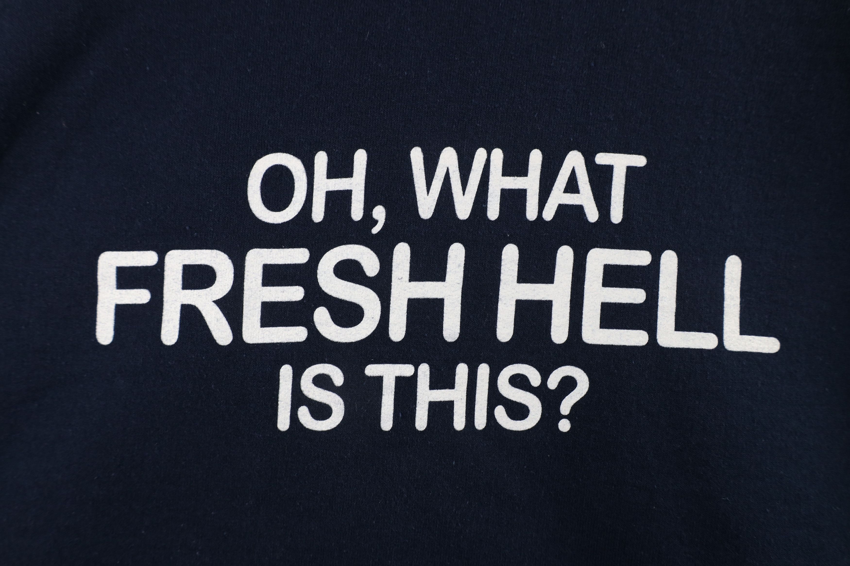 Vintage Vintage 90s Parker Oh What Fresh Hell Is This Sweatshirt Size US XL / EU 56 / 4 - 4 Thumbnail
