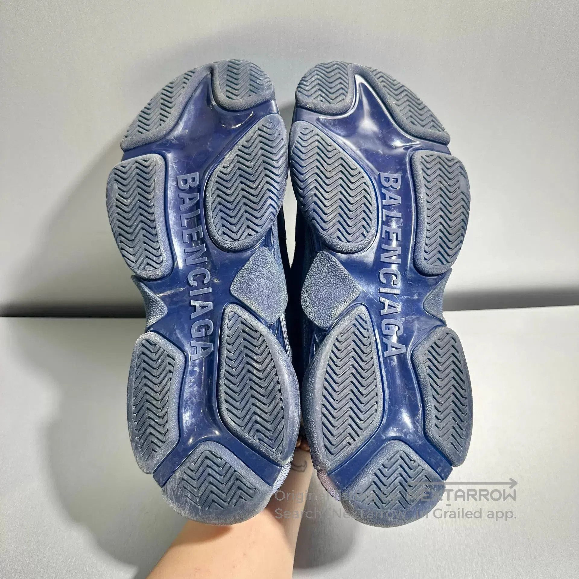 Balenciaga Blue Low-Top Sneakers Size 9. Size US 9 / EU 42 - 7 Thumbnail