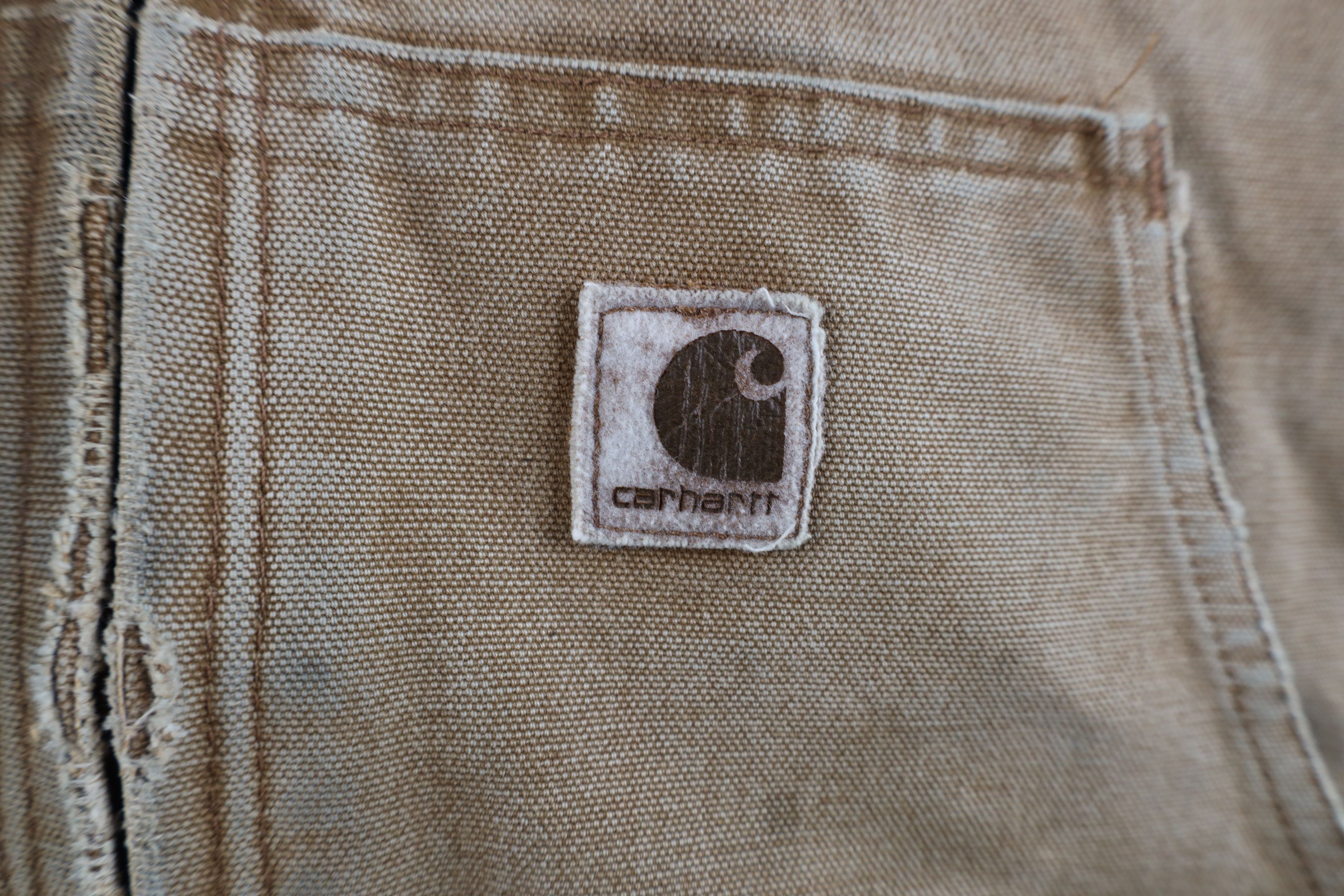 Carhartt Vintage Y2K Carhartt Quilted Hooded Canvas Jacket Duck Brown Size US L / EU 52-54 / 3 - 4 Thumbnail
