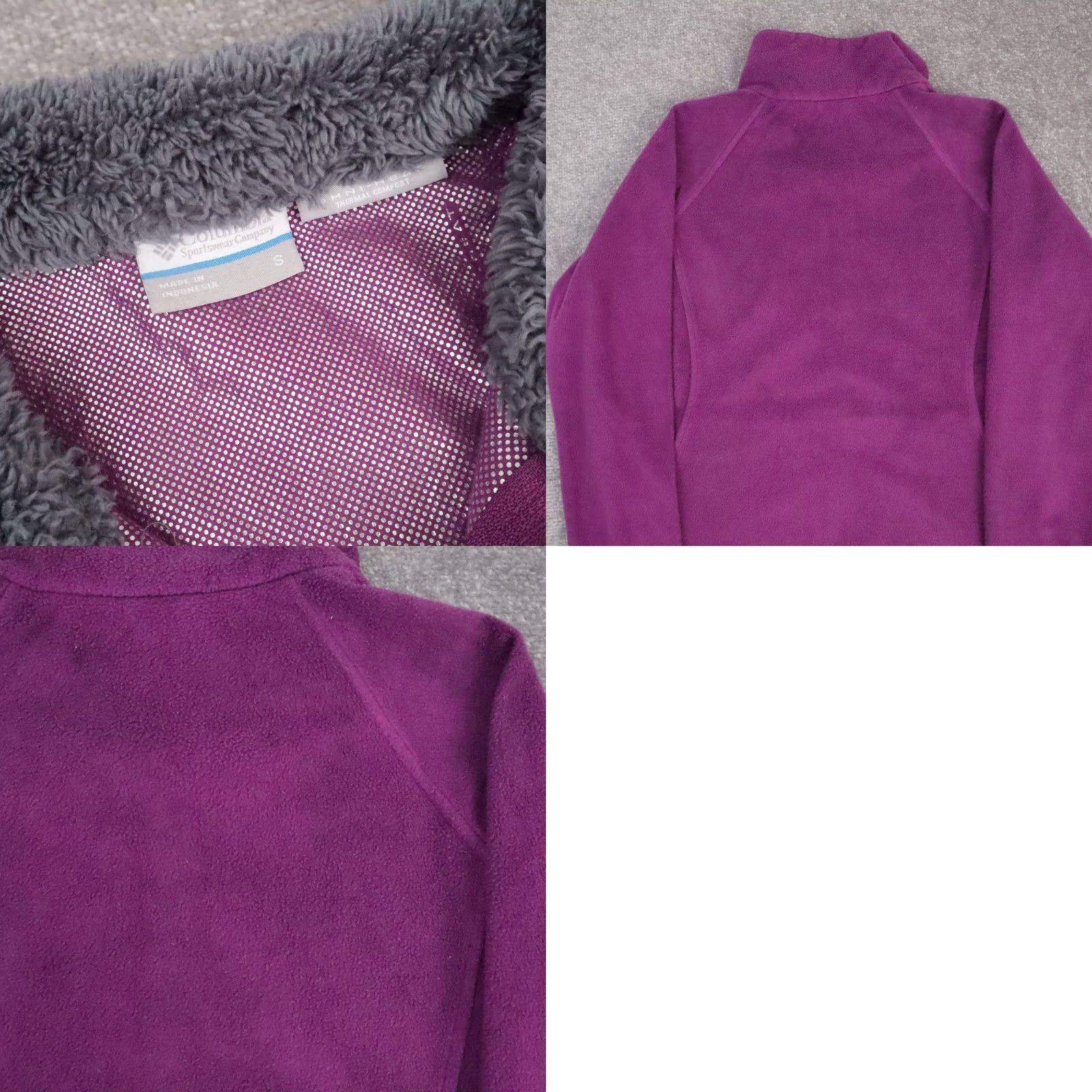 Vintage Columbia Women's Omni Heat Purple Small Full Zip Collared Jacket Long Sleeve Size S / US 4 / IT 40 - 8 Thumbnail