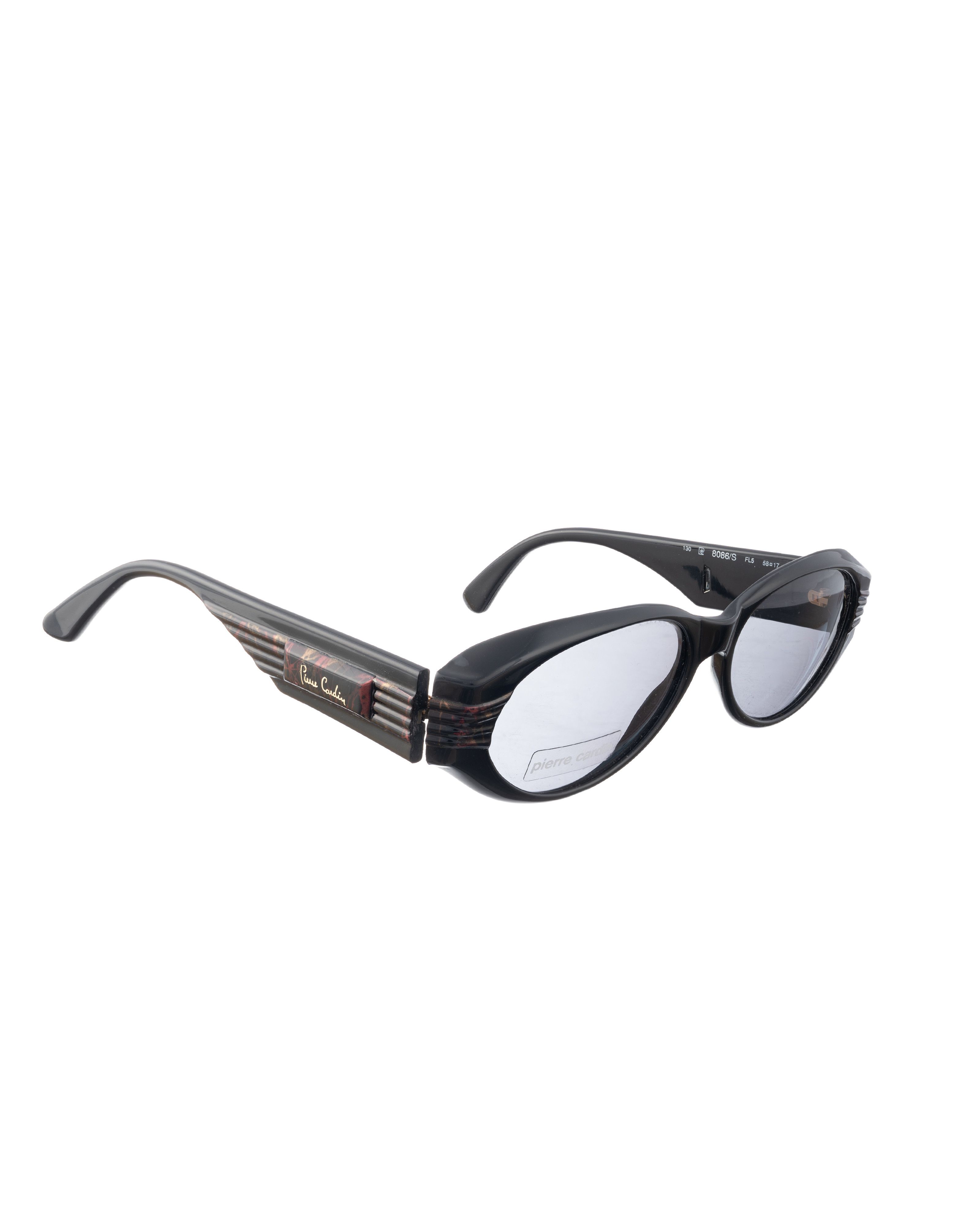 Pierre Cardin '90s Black & Red Wide Sunglasses