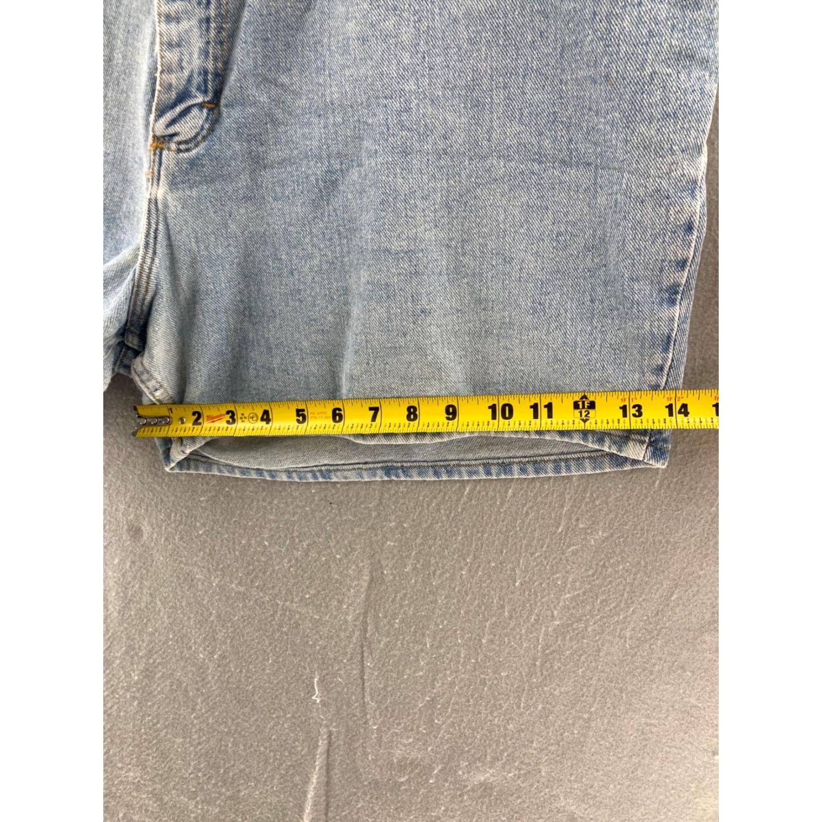 Wrangler VINTAGE Wrangler High Waisted Denim Shorts Women Size 35 Blue Retro 90s Mom Size 24" / US 00 / IT 34 - 6 Thumbnail