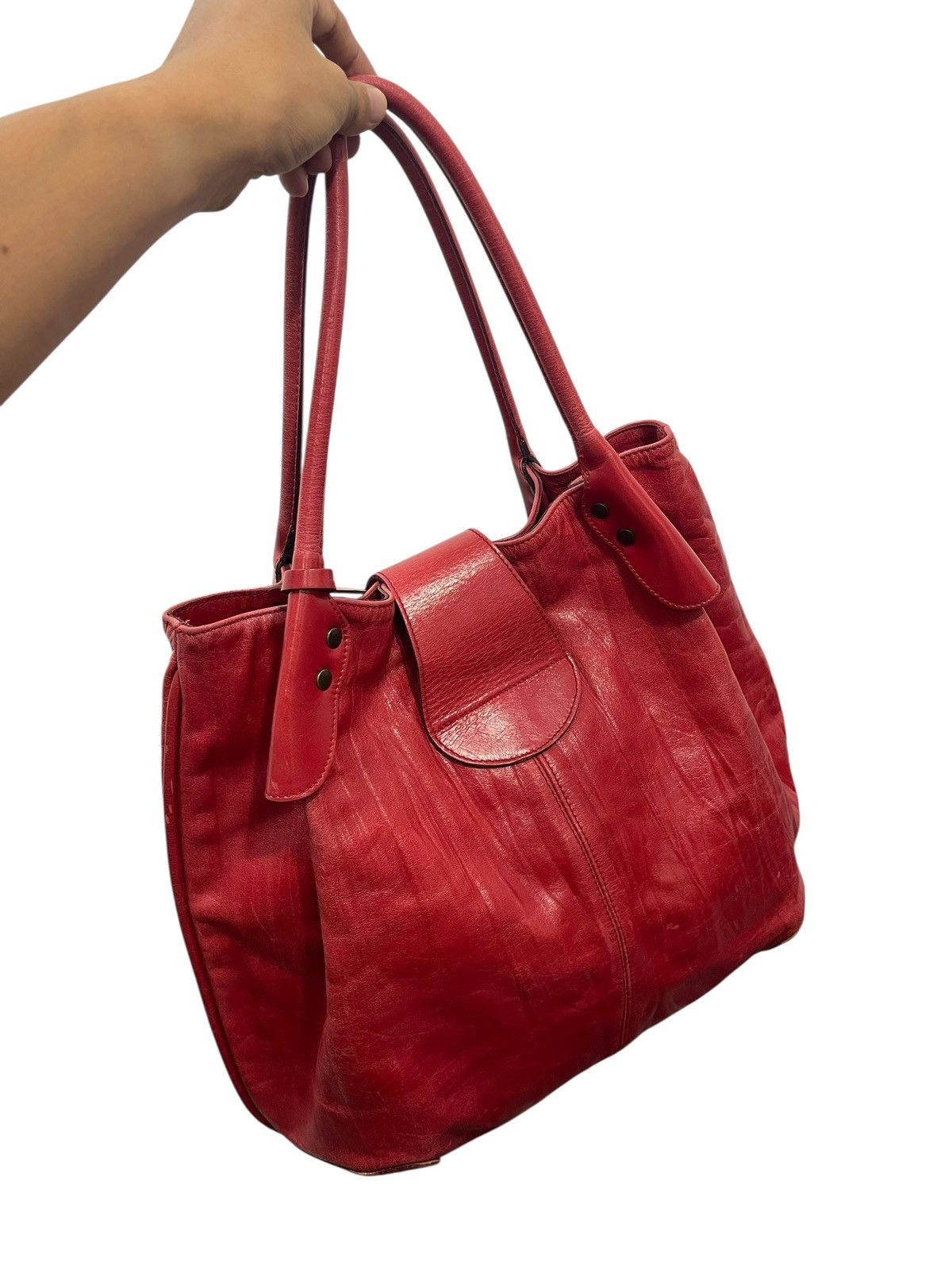 Genuine Leather Full Leather Jacono Tote Bag prada julius dior cdg amiri 7🟩 Size ONE SIZE - 8 Thumbnail