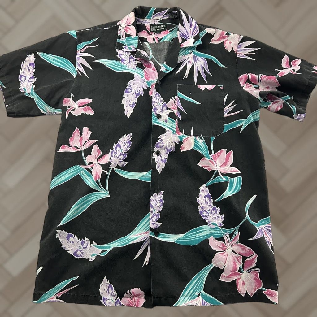 Haband Haband Of Paterson Birds of Paradise Short Sleeve Button Front Shirt Men's M Multicolor Floral Hawaiian Ajd? Size US M / EU 48-50 / 2 - 1 Thumbnail