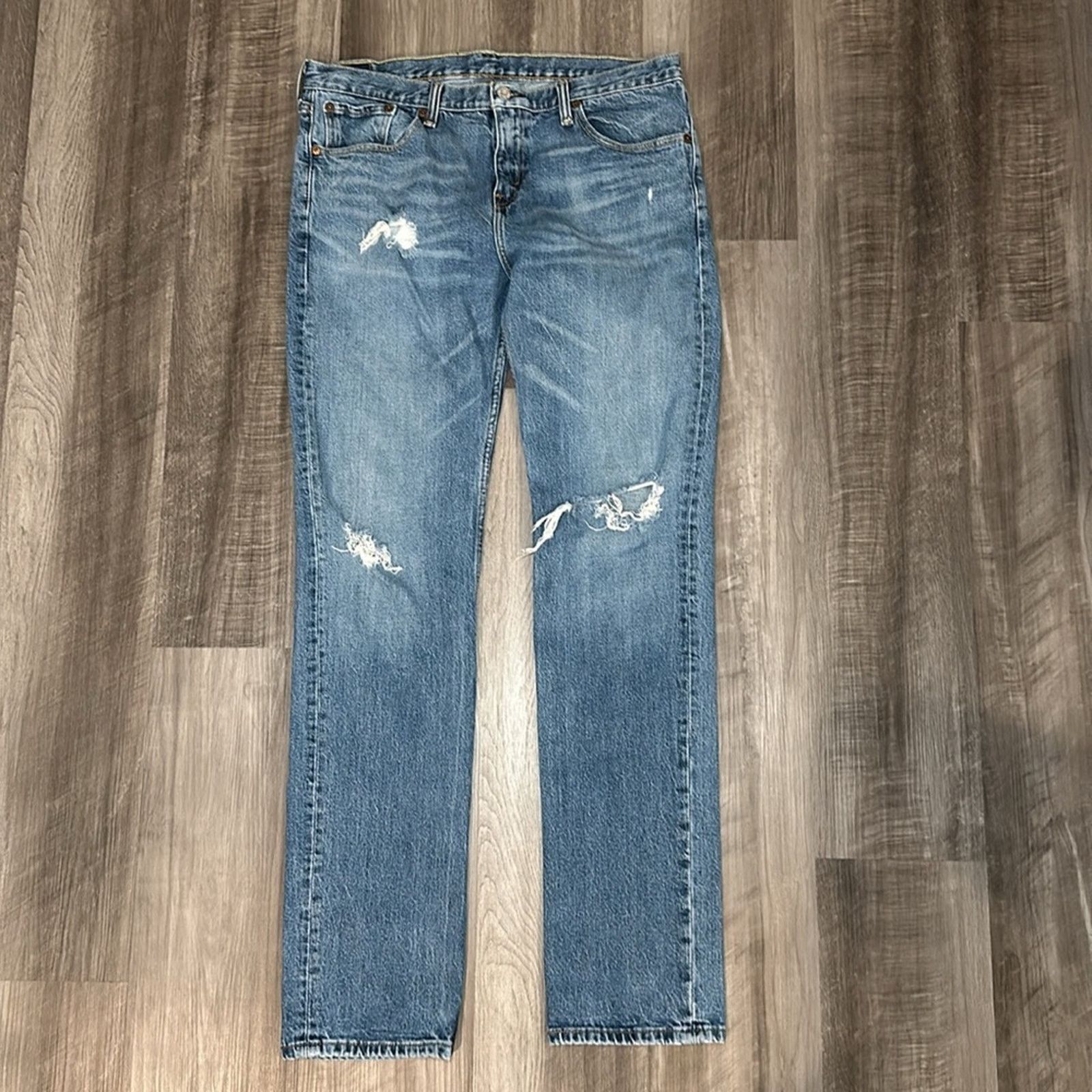 Levi's Levi’s 511 Distressed Slim Fit Jeans - 34x34 Size US 34 / EU 50 - 2 Thumbnail
