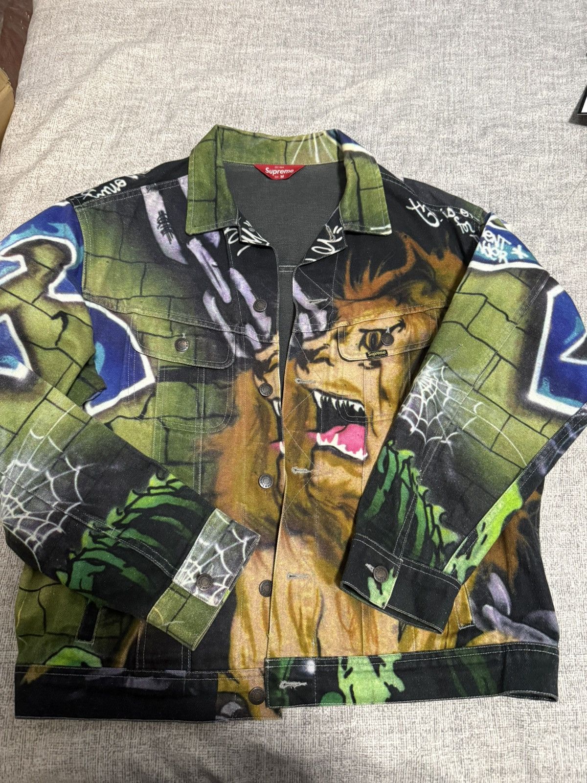 Supreme Supreme Lion's Den Denim Jacket | Grailed