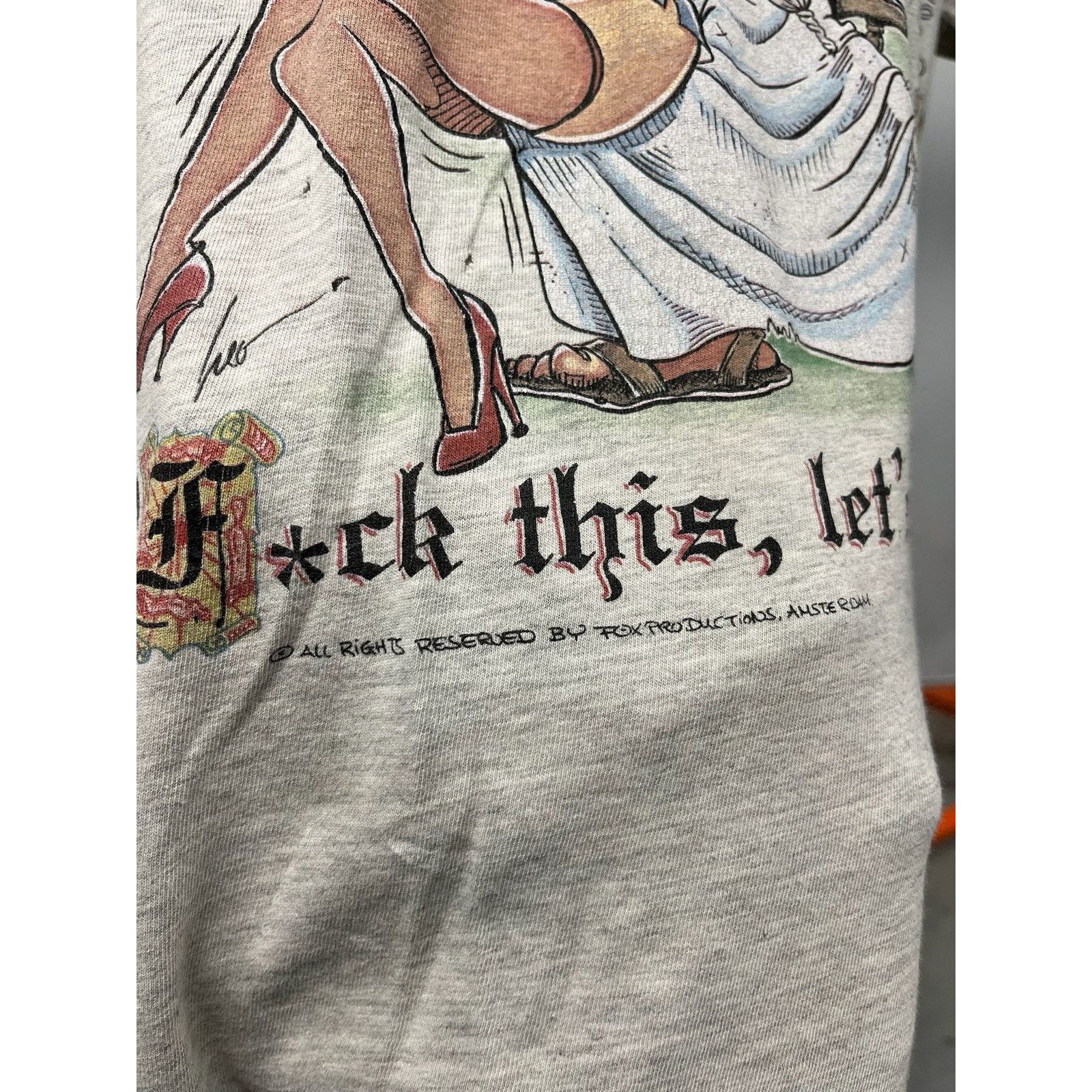 Vintage Vintage Jesus Weed Beer Women Parody Shirt Size US L / EU 52-54 / 3 - 3 Thumbnail