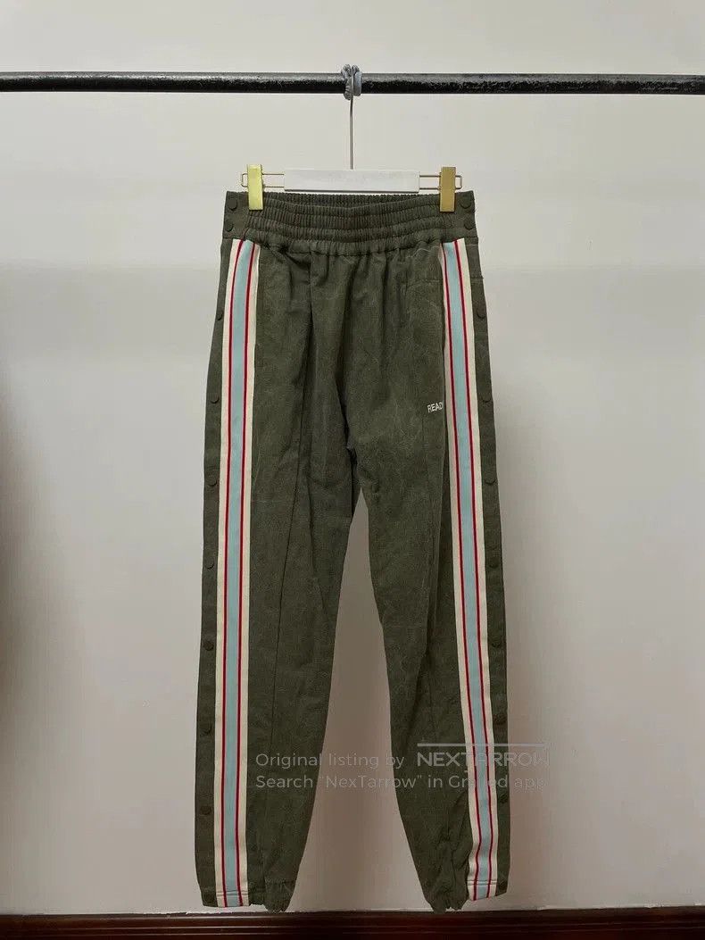 READYMADE Green Side Stripe Jogger Track Pants. Size US 27 - 1 Thumbnail