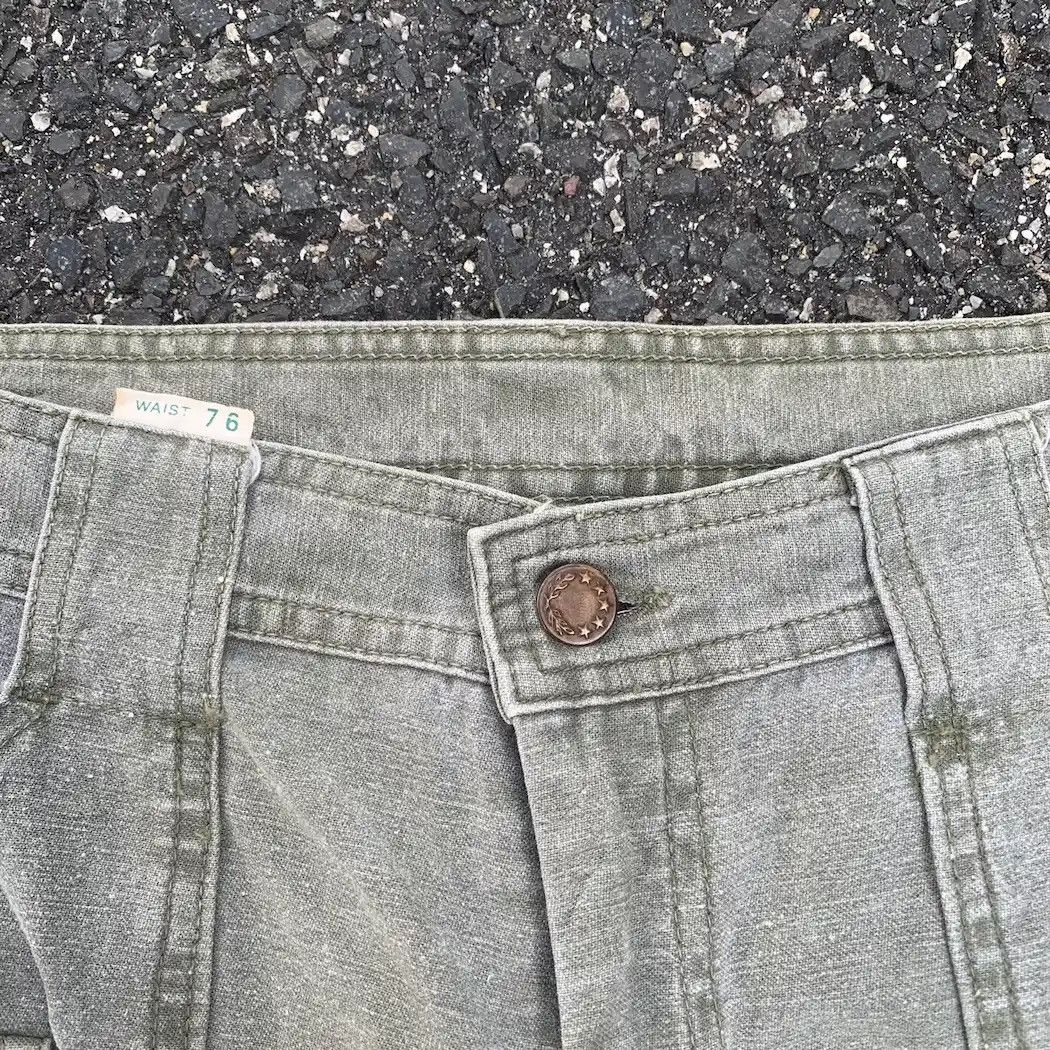 Japanese Brand VINTAGE CAPITAN TROUSERS DUCK CANVAS UTILITY FADED CARGO W27 Size US 27 - 4 Thumbnail