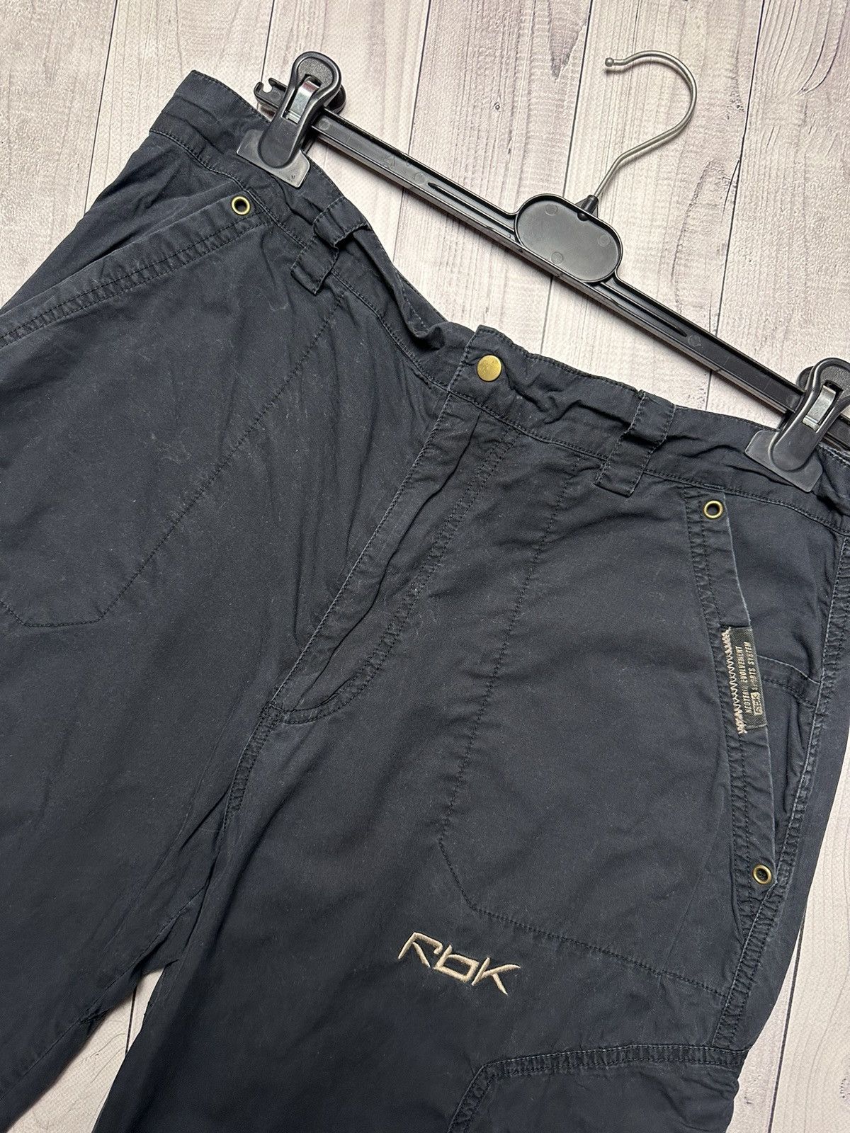 Reebok × Vintage Vintage Reebok cargo drill pants pocket size L rare Size US 34 / EU 50 - 6 Thumbnail